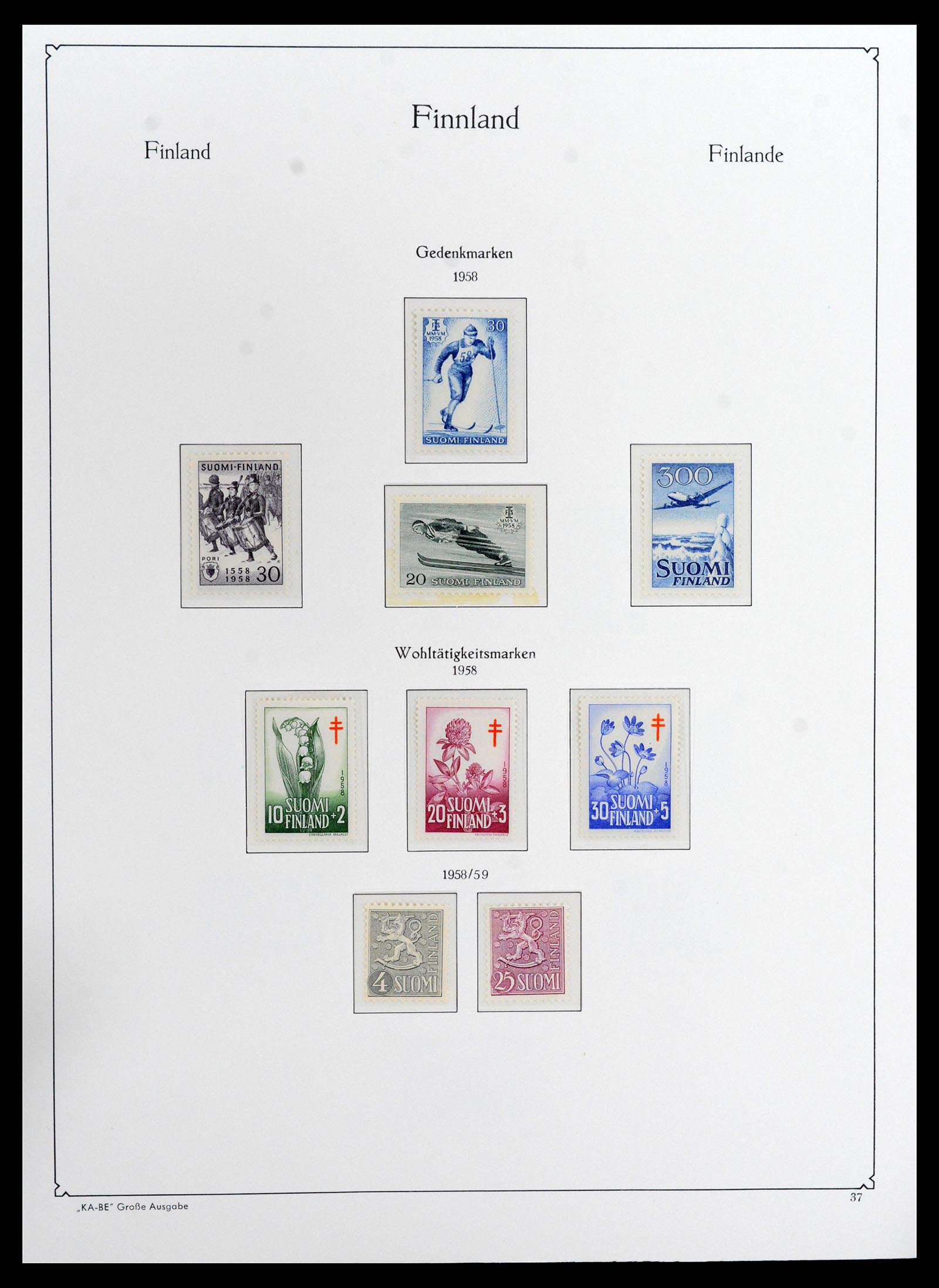 37800 045 - Postzegelverzameling 37800 Finland 1860-2005.