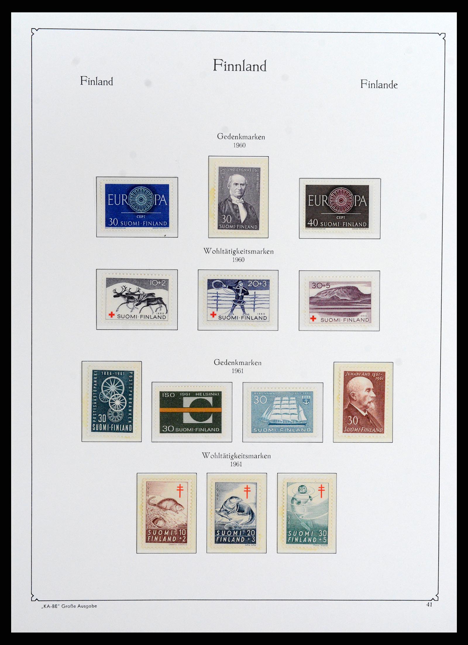 37800 049 - Postzegelverzameling 37800 Finland 1860-2005.