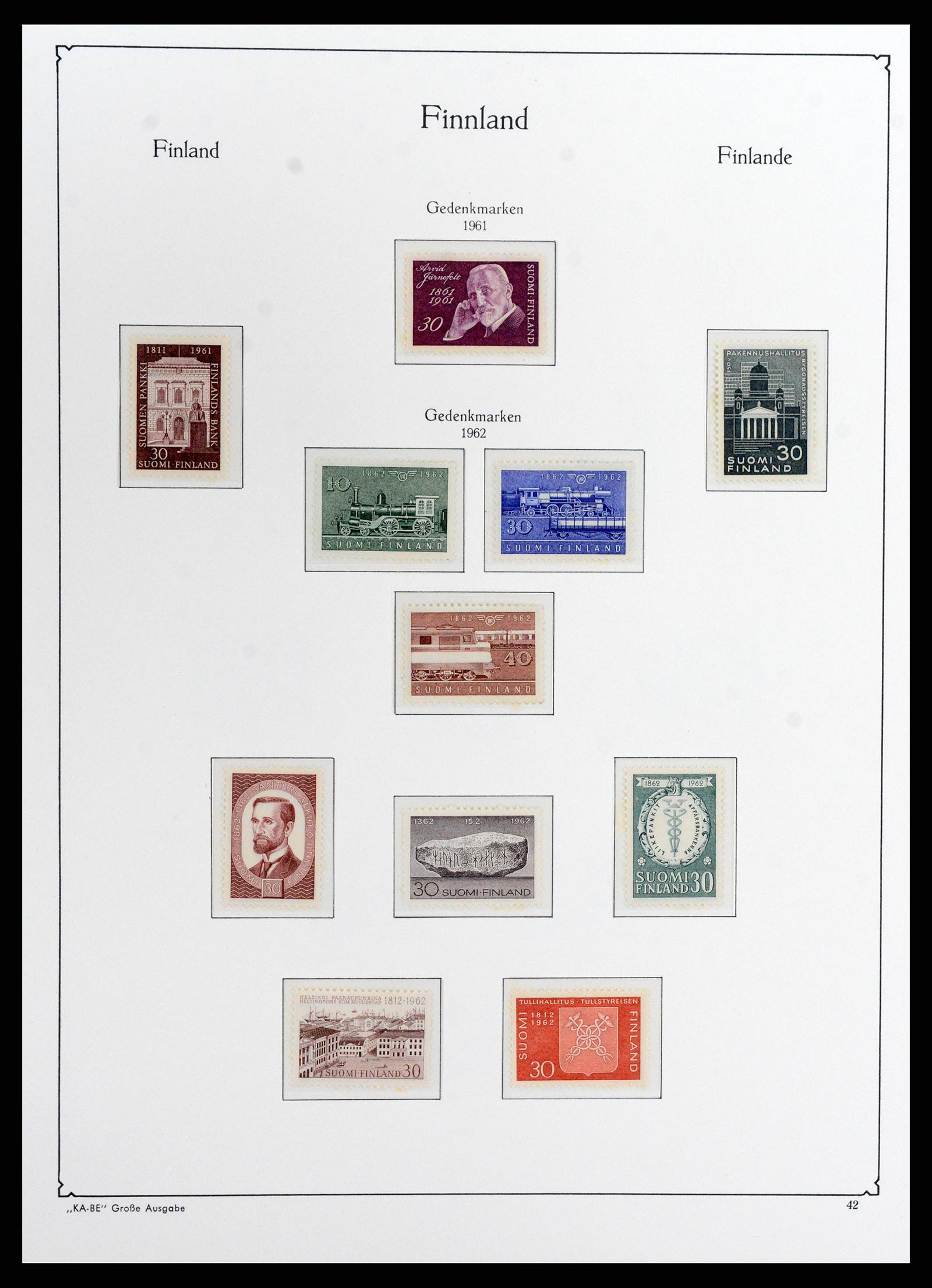 37800 050 - Postzegelverzameling 37800 Finland 1860-2005.