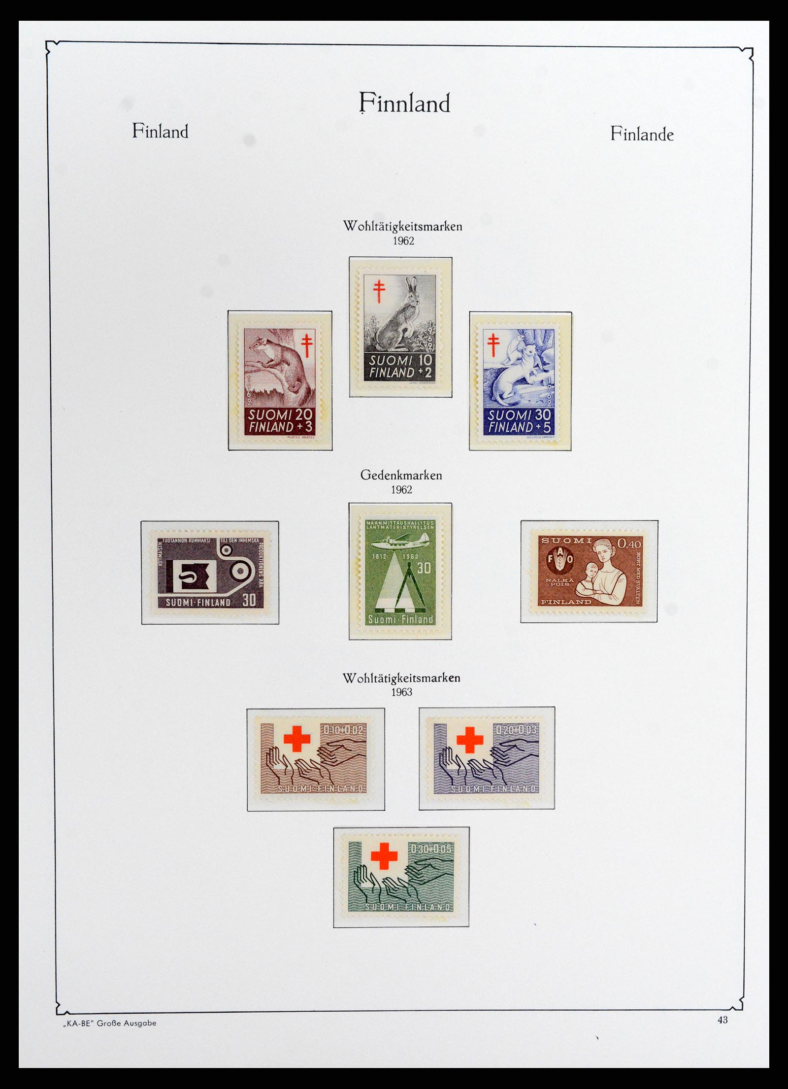 37800 051 - Postzegelverzameling 37800 Finland 1860-2005.