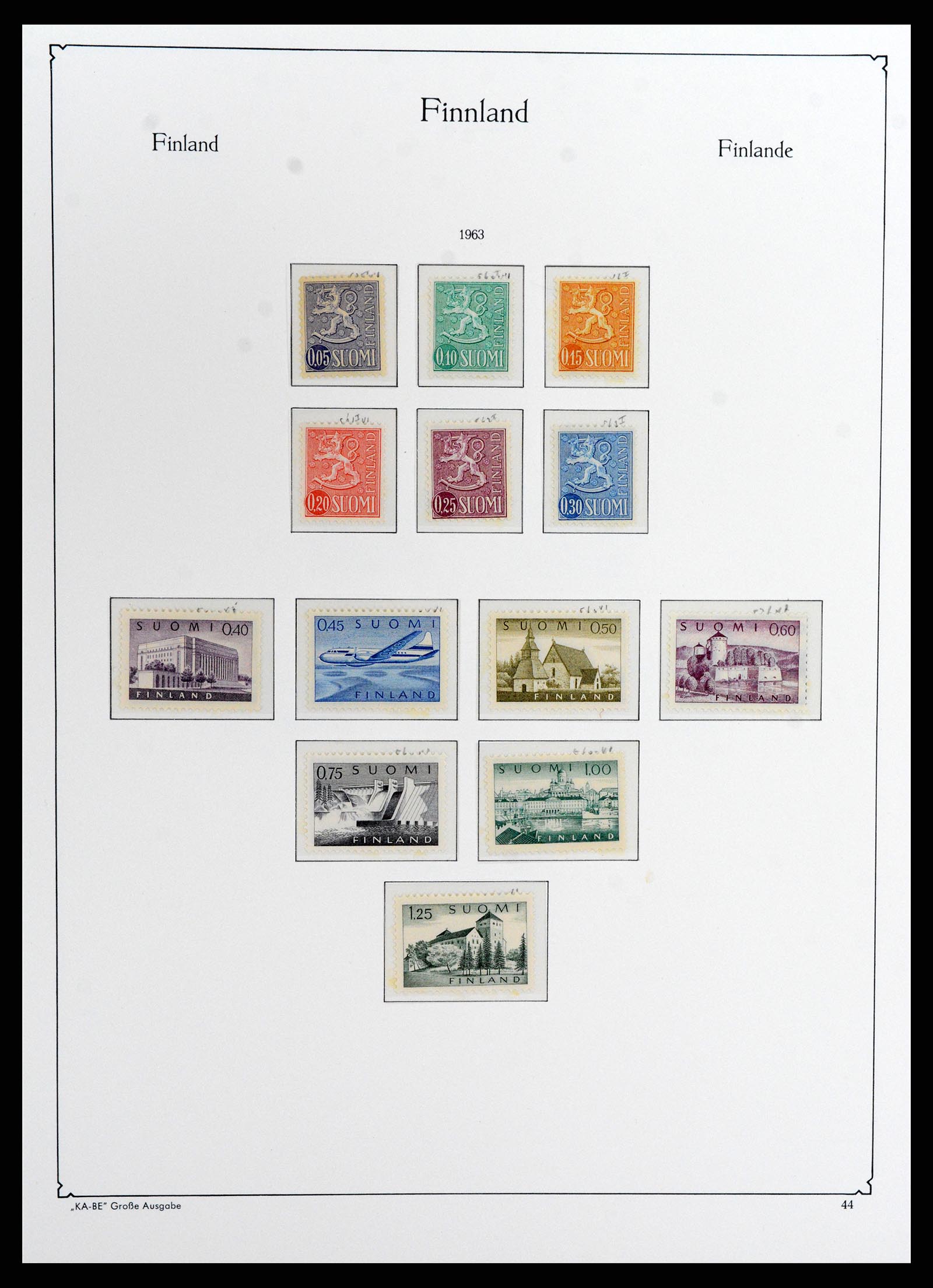 37800 052 - Postzegelverzameling 37800 Finland 1860-2005.