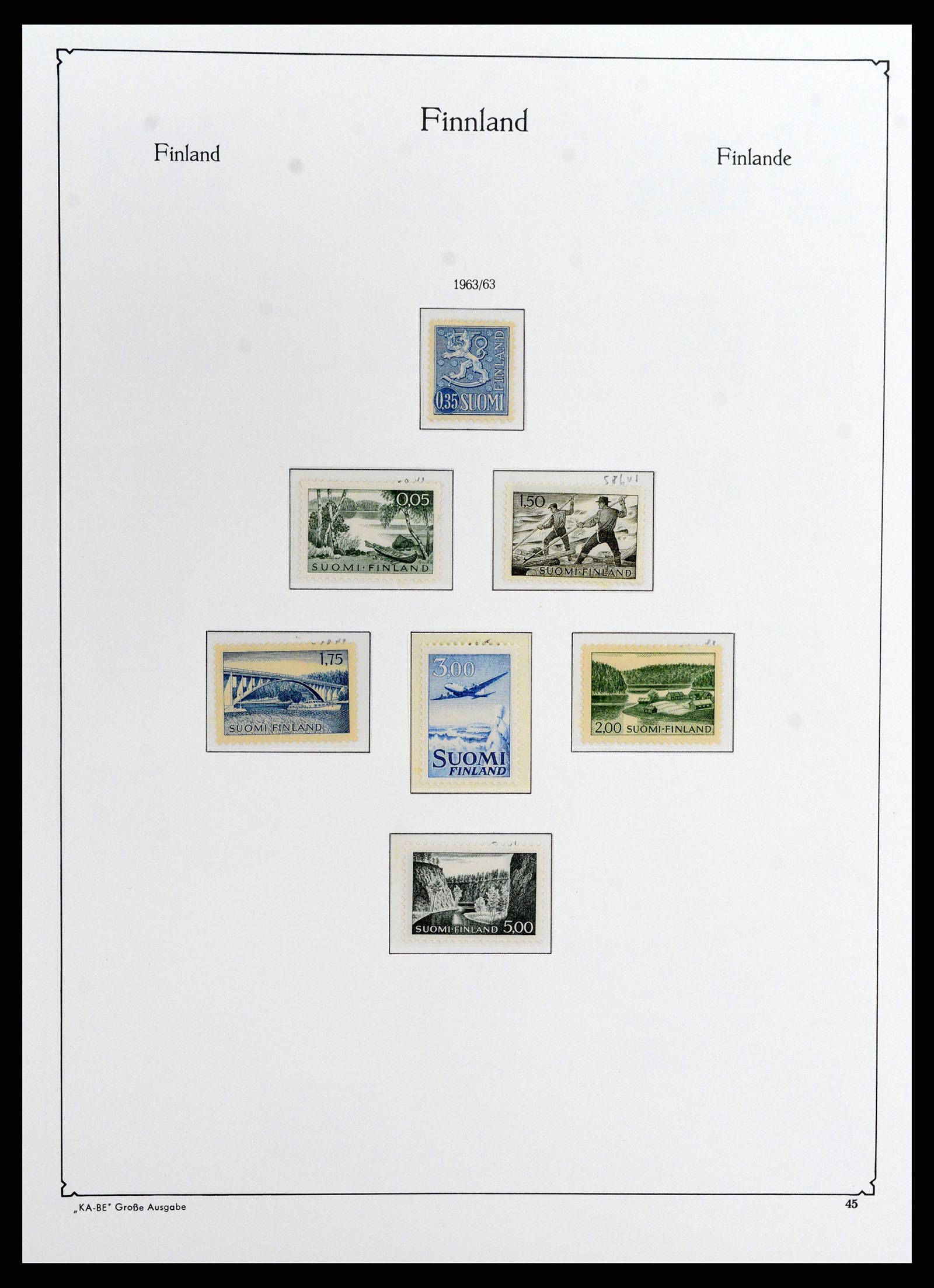 37800 053 - Postzegelverzameling 37800 Finland 1860-2005.