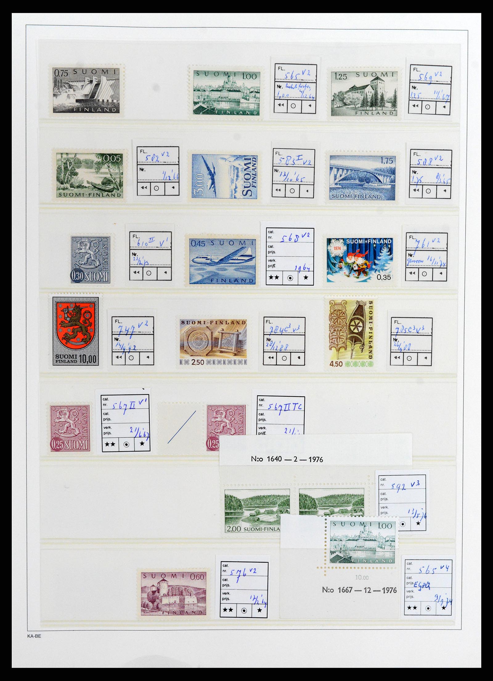 37800 054 - Postzegelverzameling 37800 Finland 1860-2005.