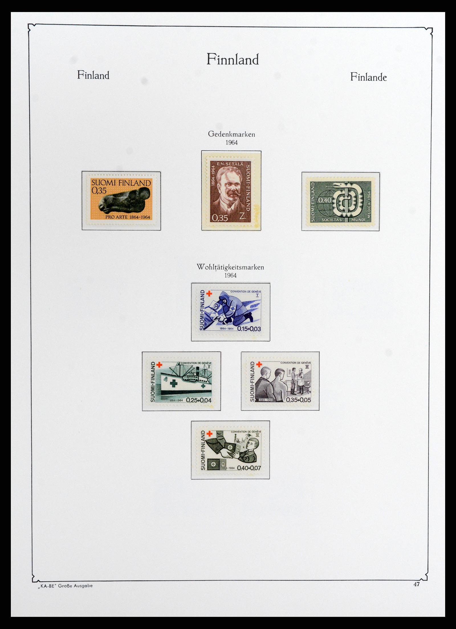 37800 058 - Postzegelverzameling 37800 Finland 1860-2005.