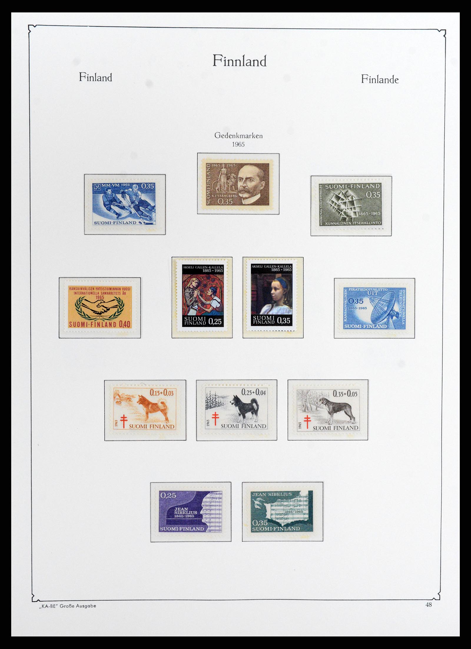 37800 059 - Postzegelverzameling 37800 Finland 1860-2005.