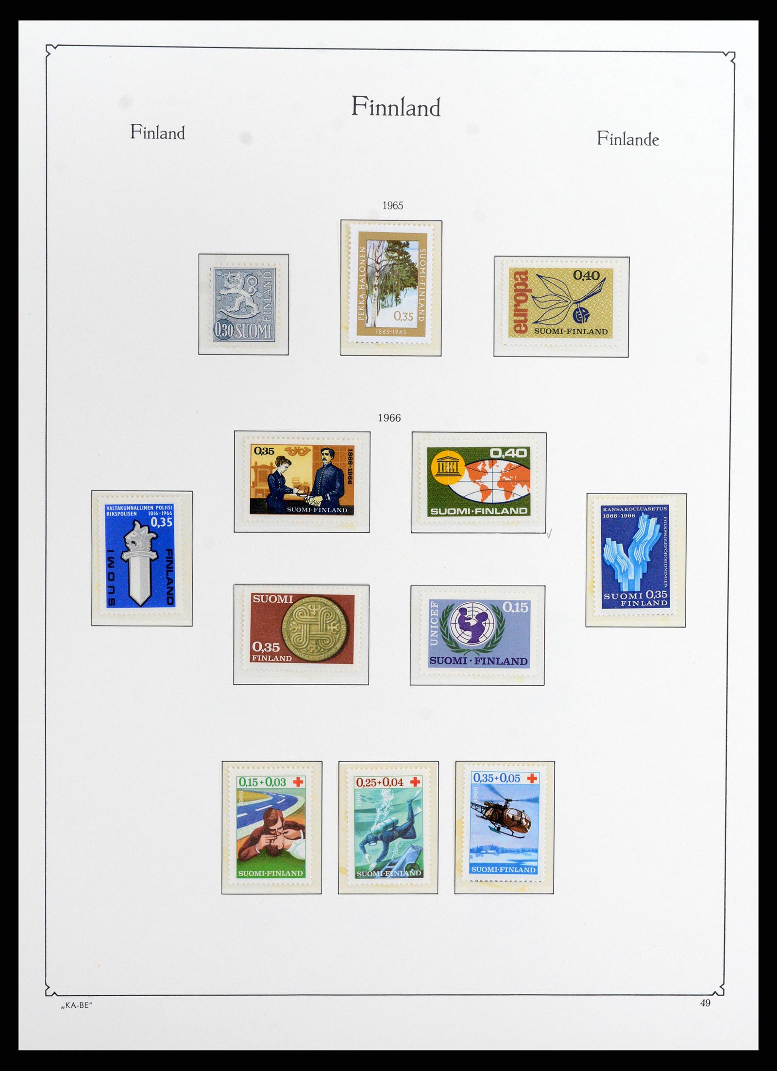 37800 060 - Postzegelverzameling 37800 Finland 1860-2005.