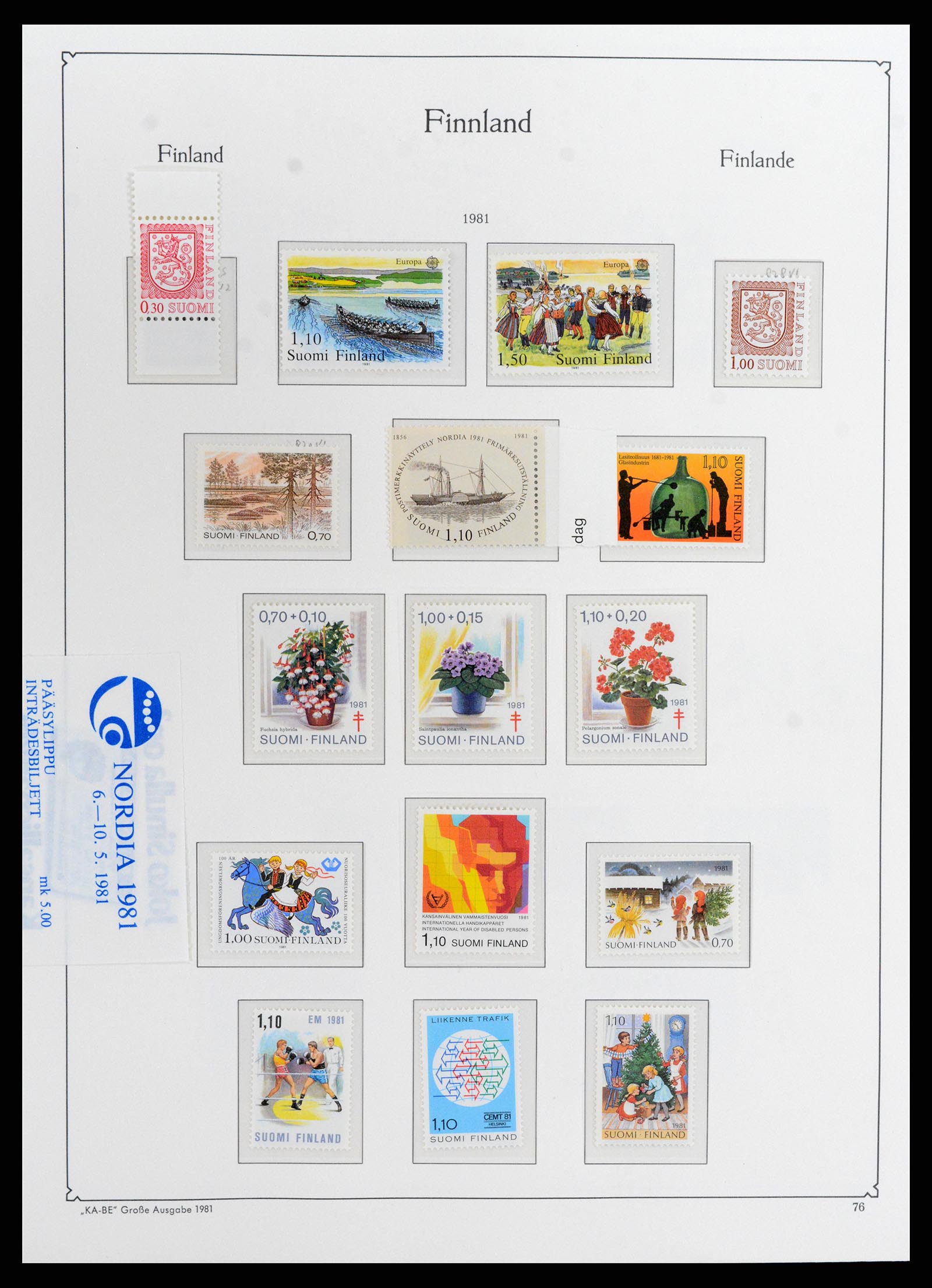 37800 087 - Stamp Collection 37800 Finland 1860-2005.