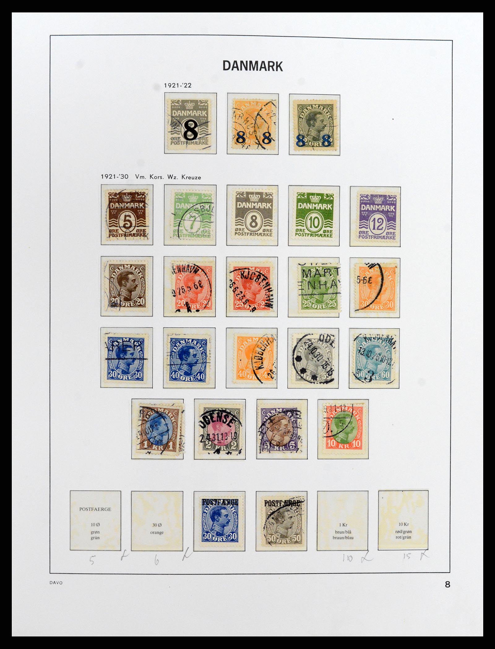 37801 008 - Postzegelverzameling 37801 Denemarken 1851-1999.