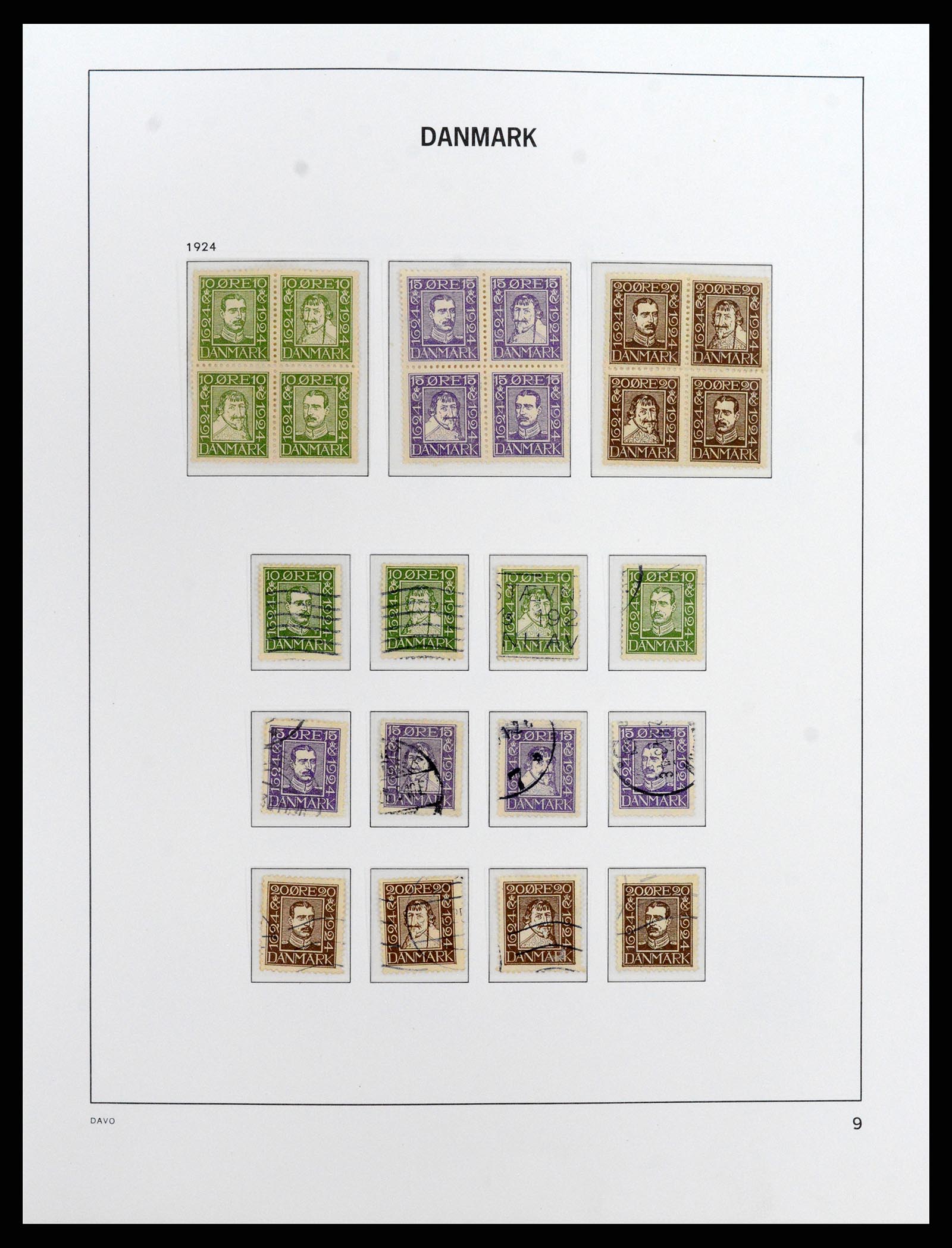 37801 009 - Postzegelverzameling 37801 Denemarken 1851-1999.