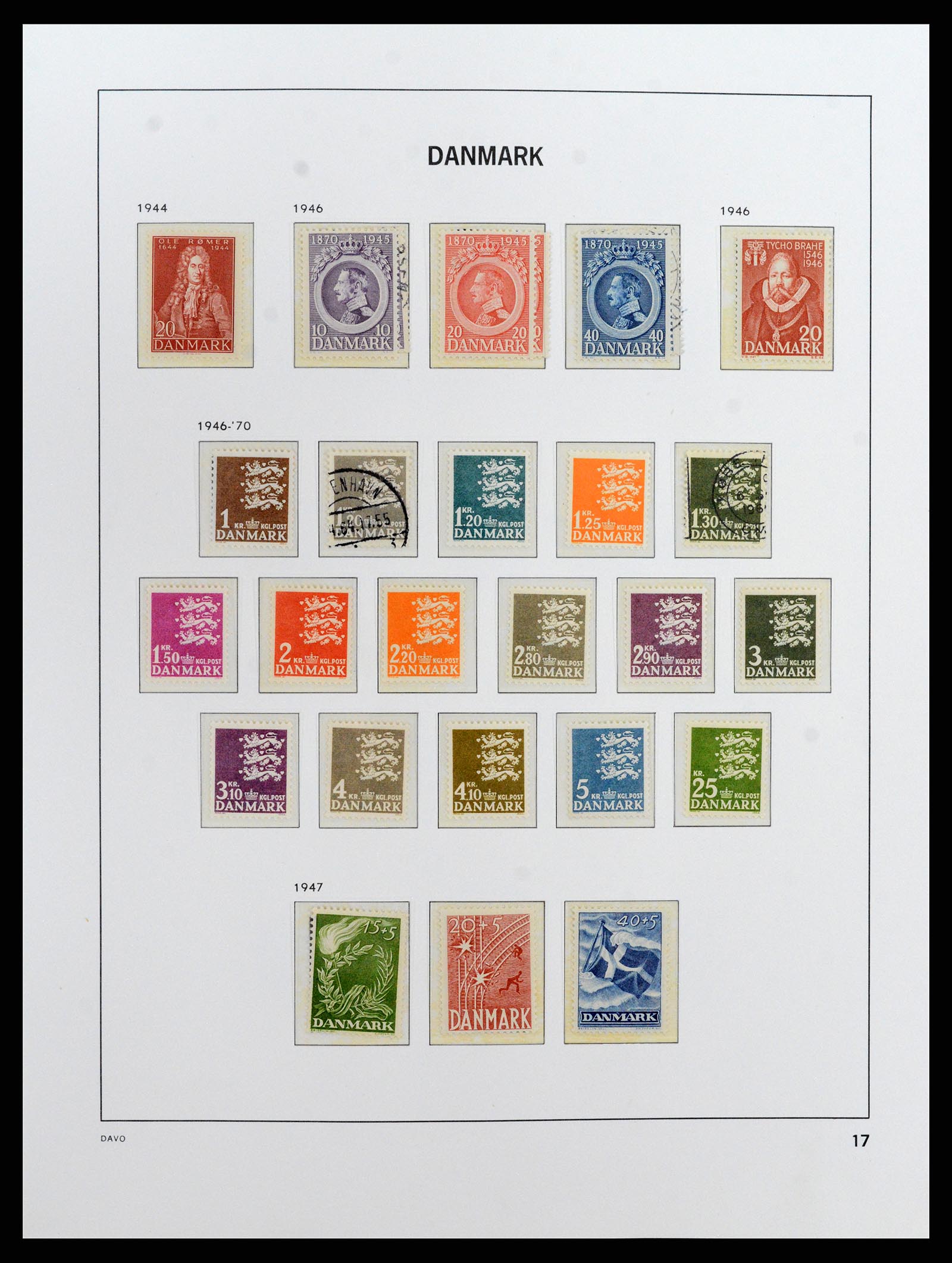 37801 017 - Postzegelverzameling 37801 Denemarken 1851-1999.