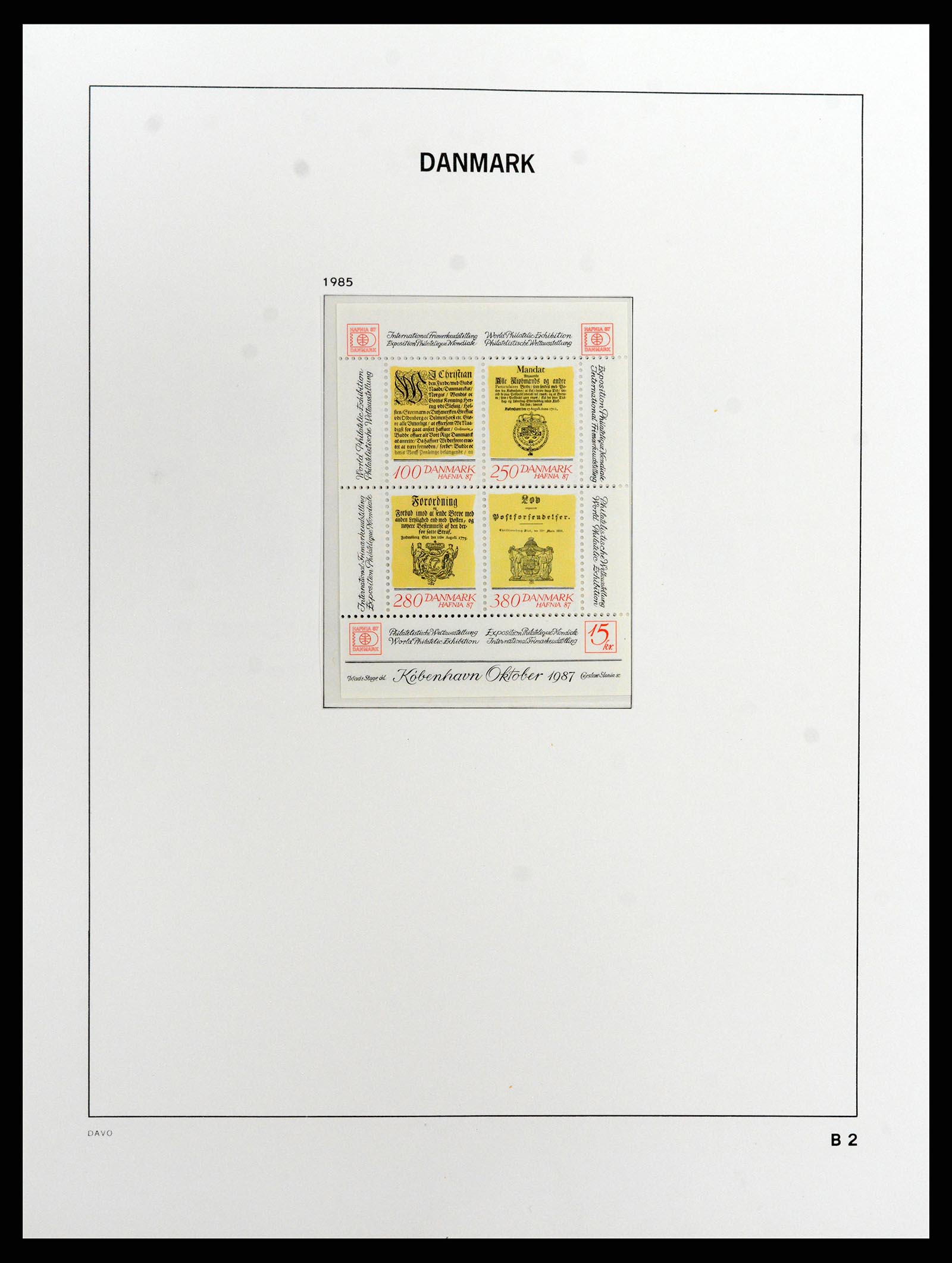 37801 121 - Postzegelverzameling 37801 Denemarken 1851-1999.