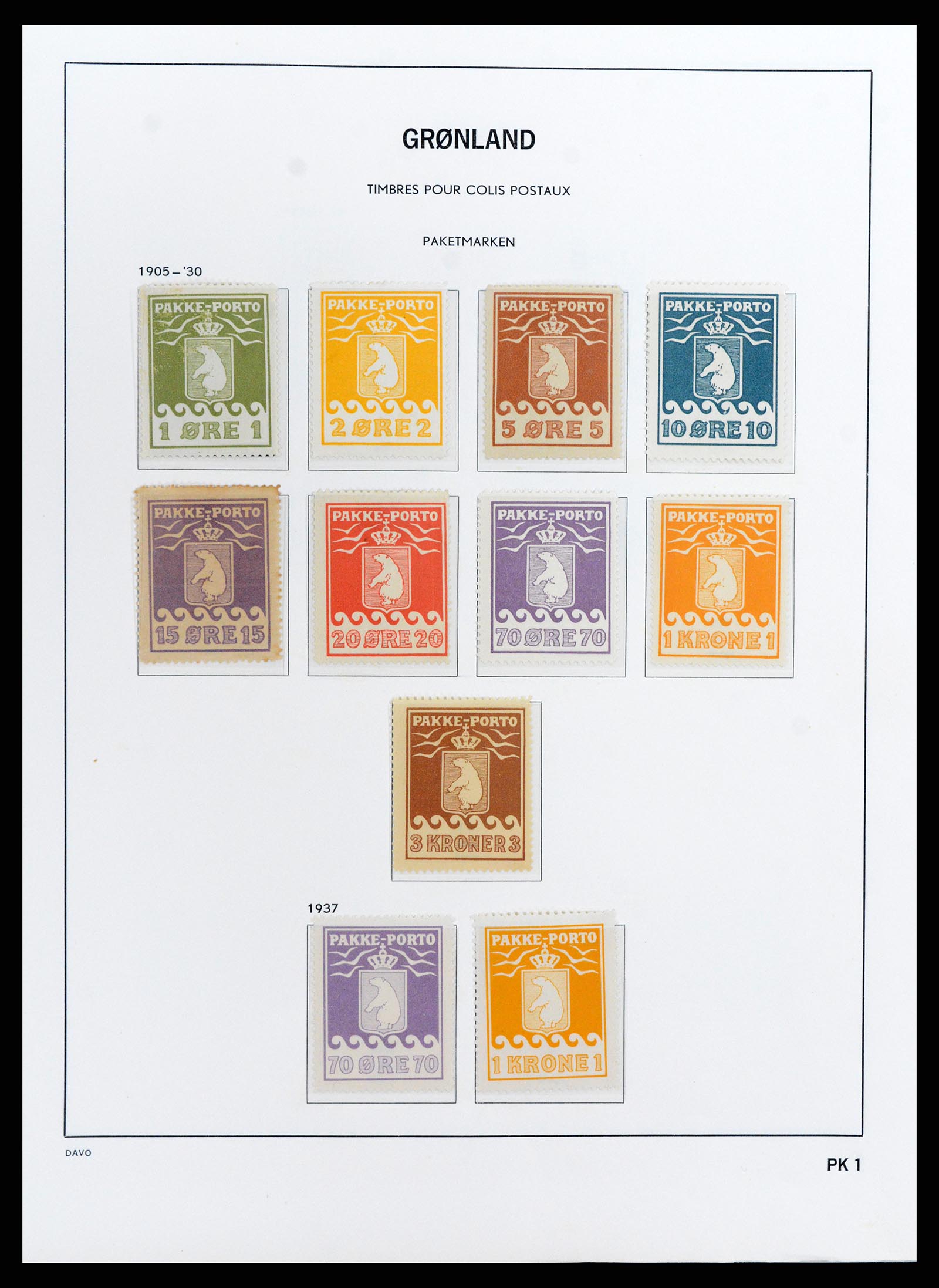 37802 001 - Stamp Collection 37802 Greenland 1905-2019!
