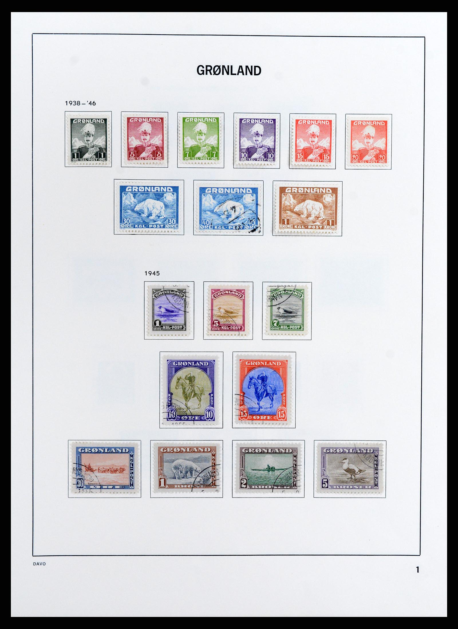 37802 003 - Stamp Collection 37802 Greenland 1905-2019!