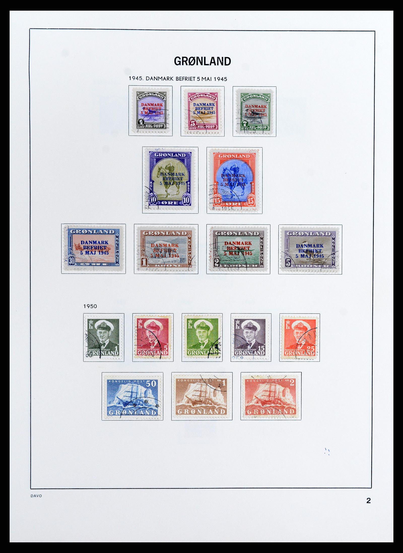 37802 004 - Postzegelverzameling 37802 Groenland 1905-2019!