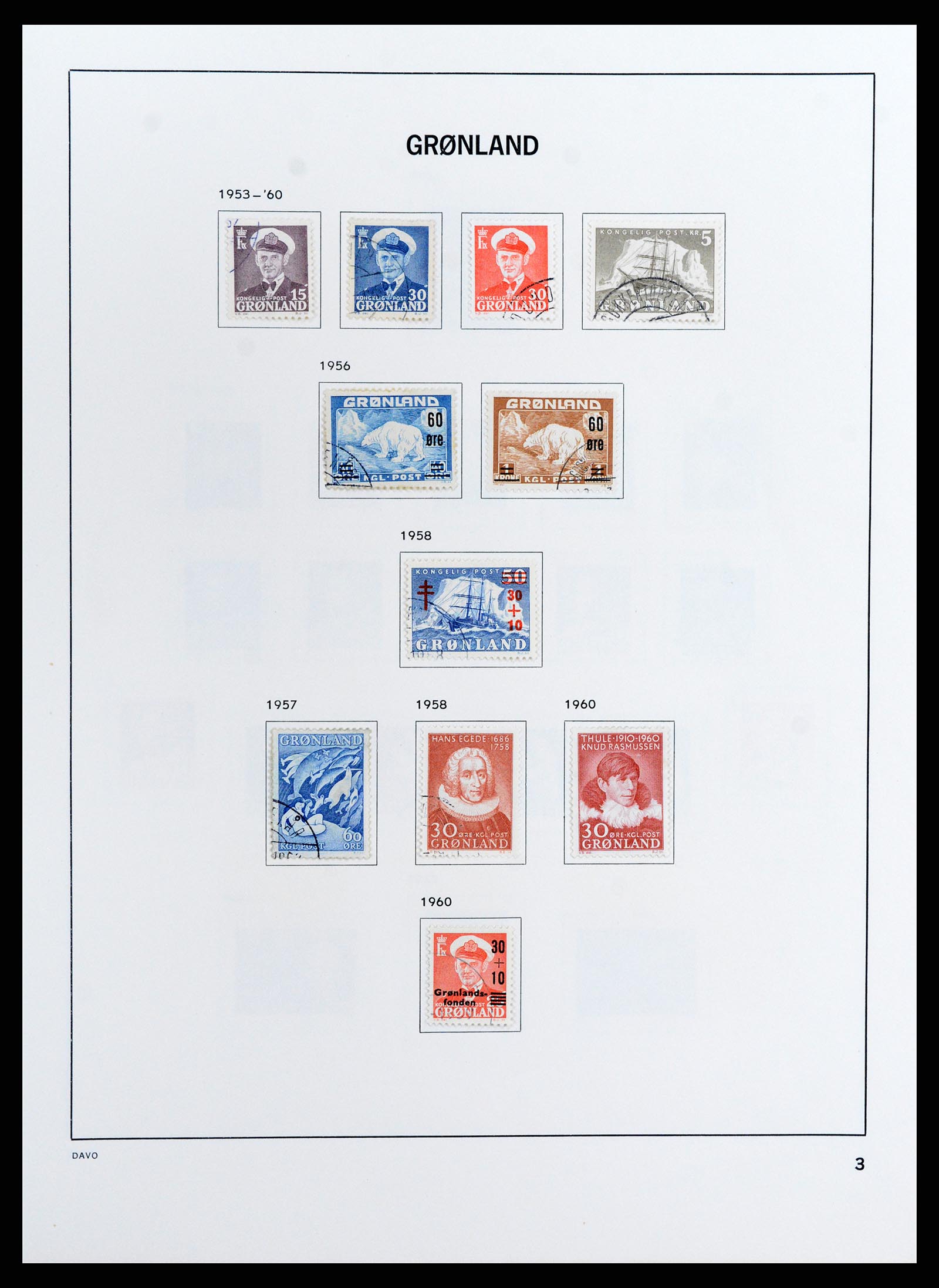 37802 005 - Stamp Collection 37802 Greenland 1905-2019!