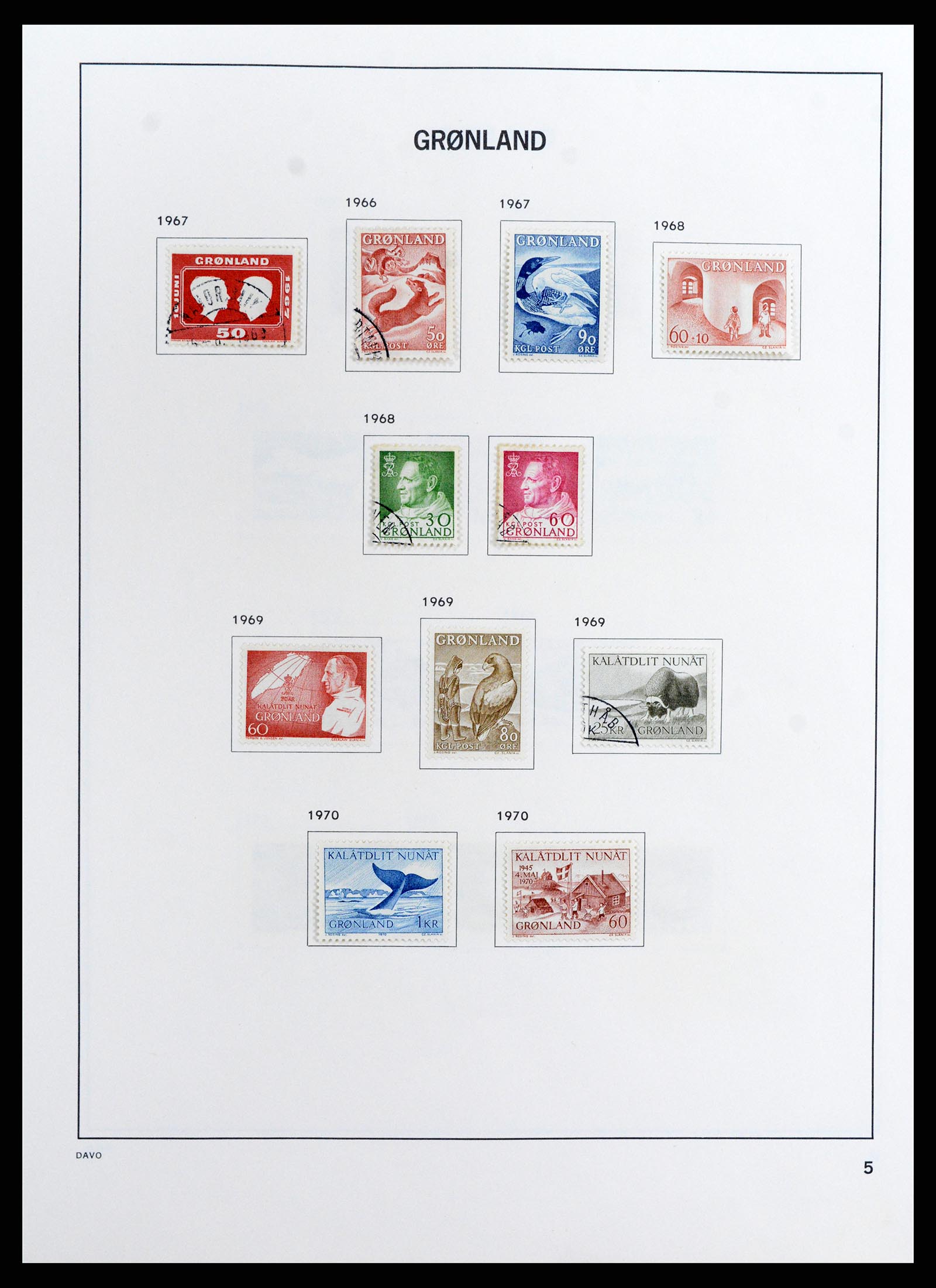 37802 007 - Stamp Collection 37802 Greenland 1905-2019!