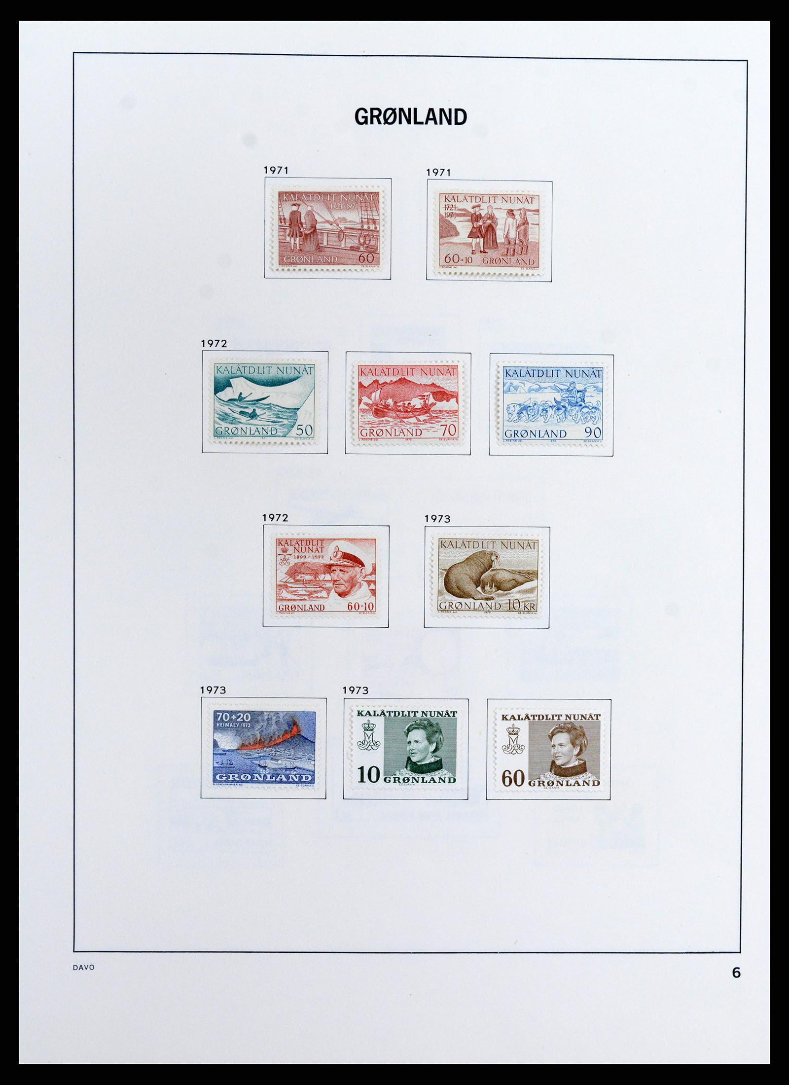 37802 008 - Stamp Collection 37802 Greenland 1905-2019!