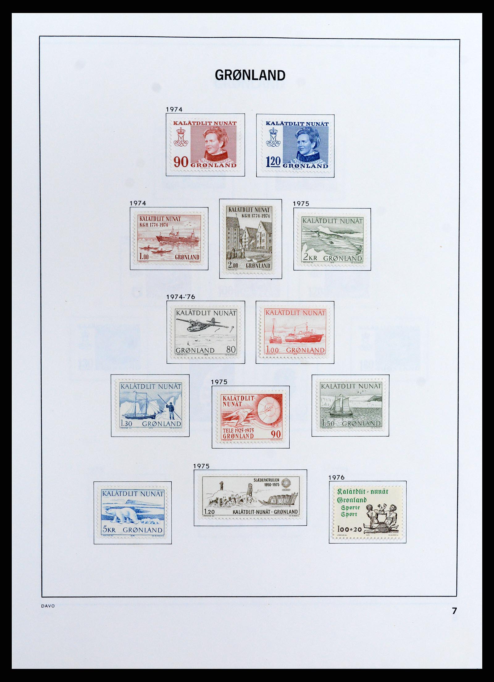 37802 009 - Stamp Collection 37802 Greenland 1905-2019!