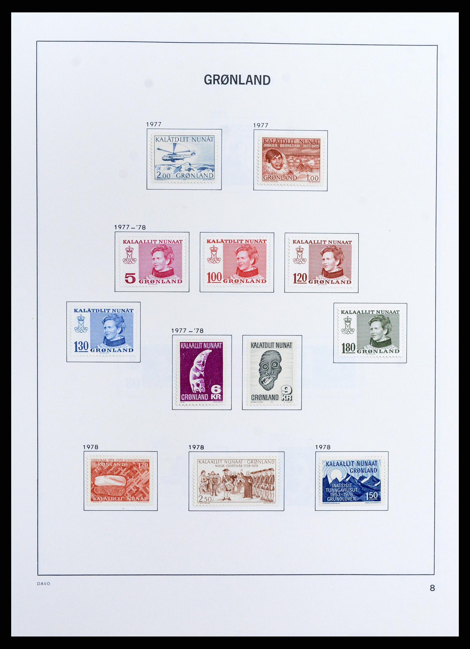 37802 010 - Postzegelverzameling 37802 Groenland 1905-2019!