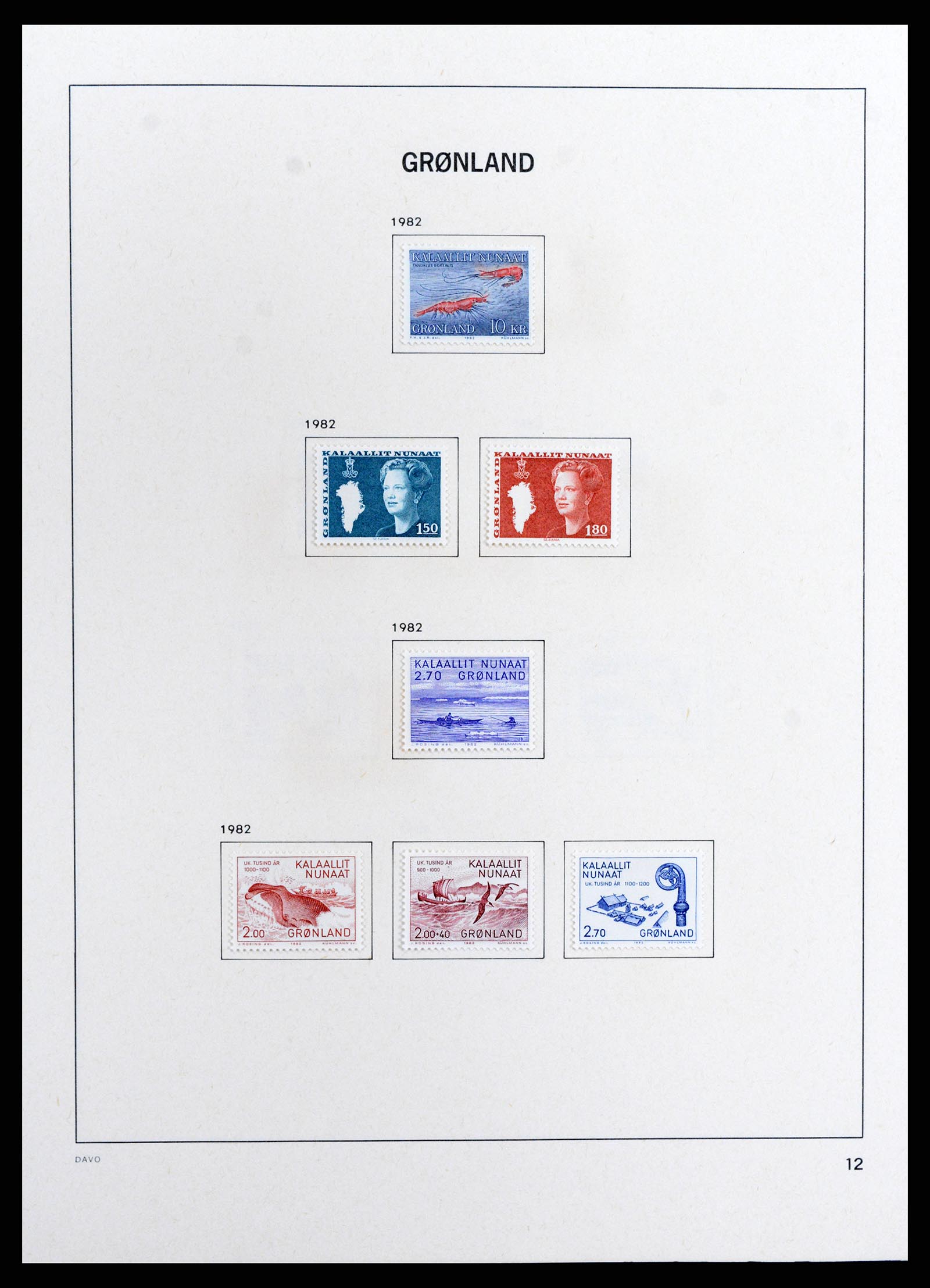 37802 014 - Stamp Collection 37802 Greenland 1905-2019!