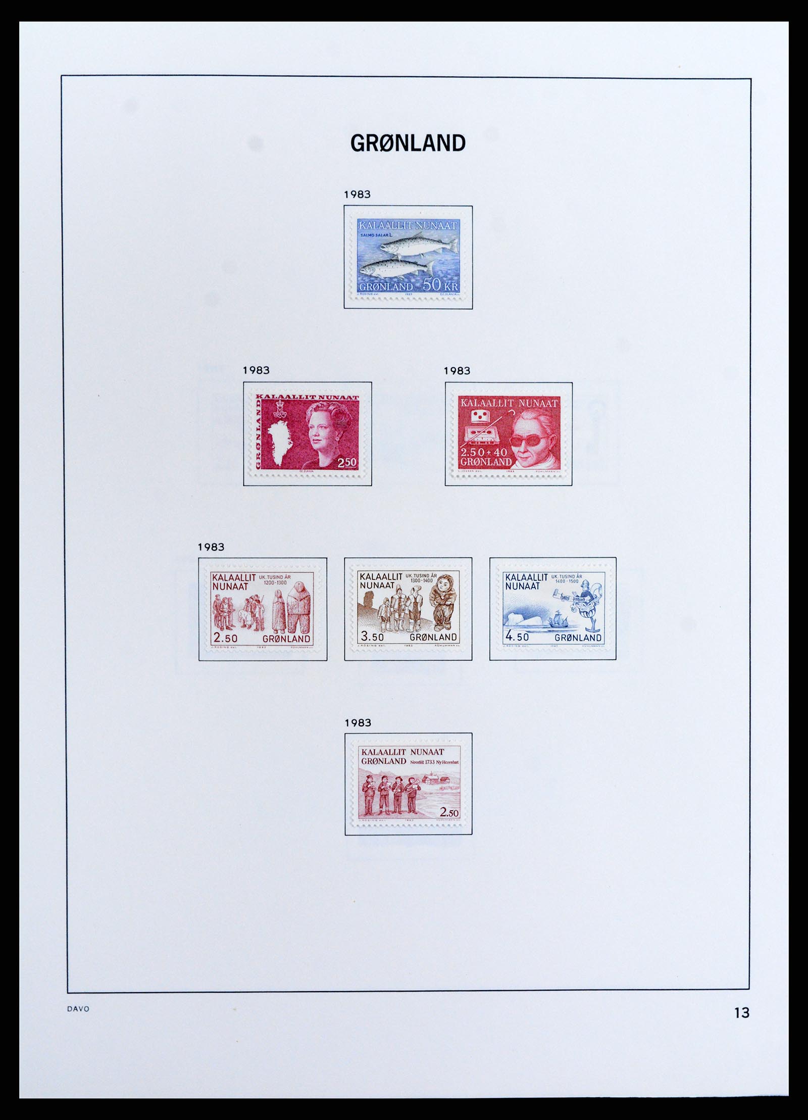 37802 015 - Stamp Collection 37802 Greenland 1905-2019!