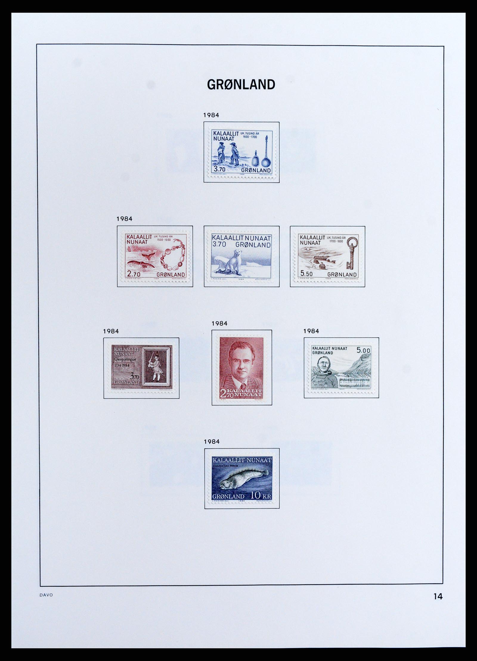 37802 016 - Stamp Collection 37802 Greenland 1905-2019!
