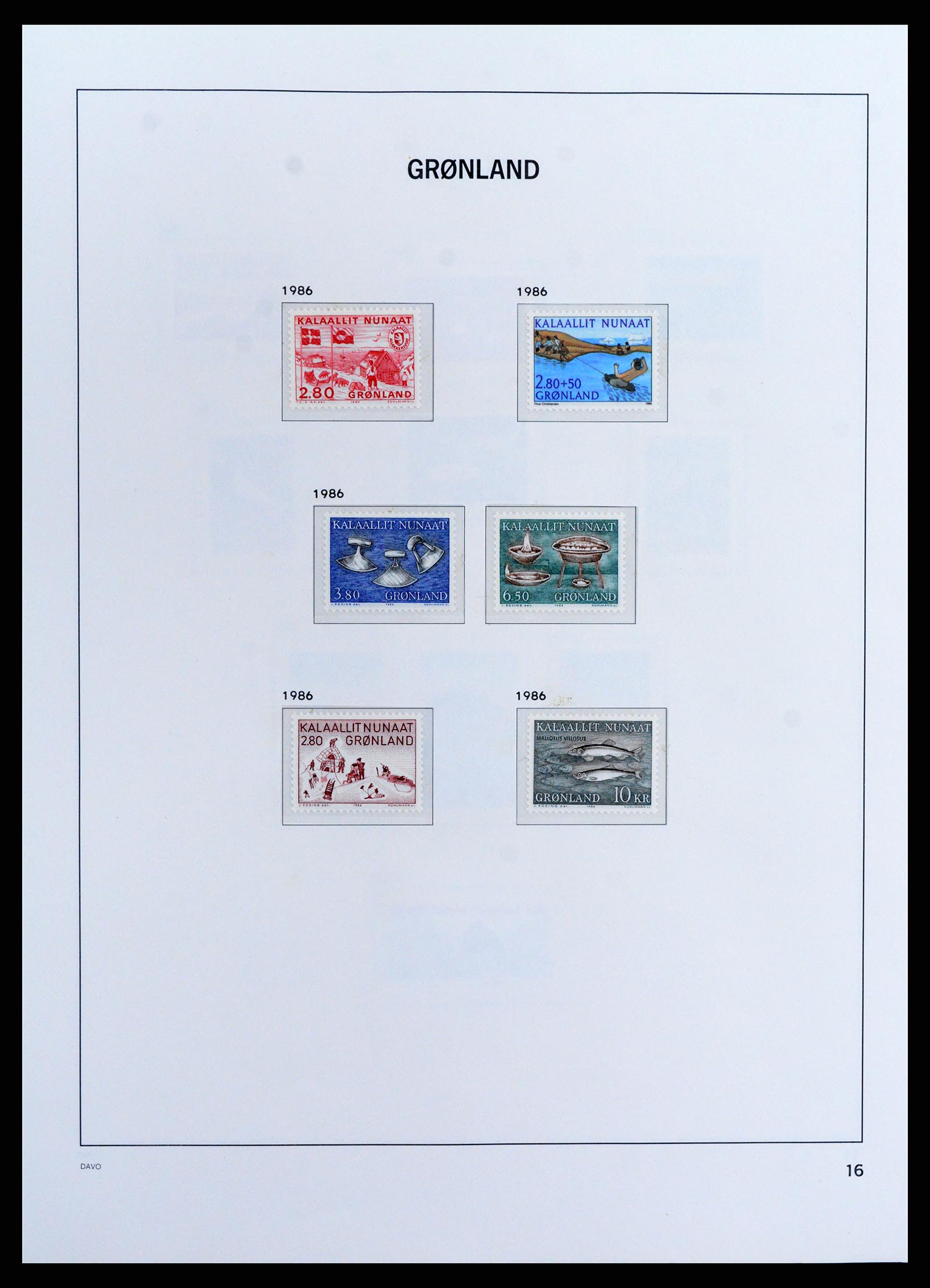 37802 018 - Postzegelverzameling 37802 Groenland 1905-2019!