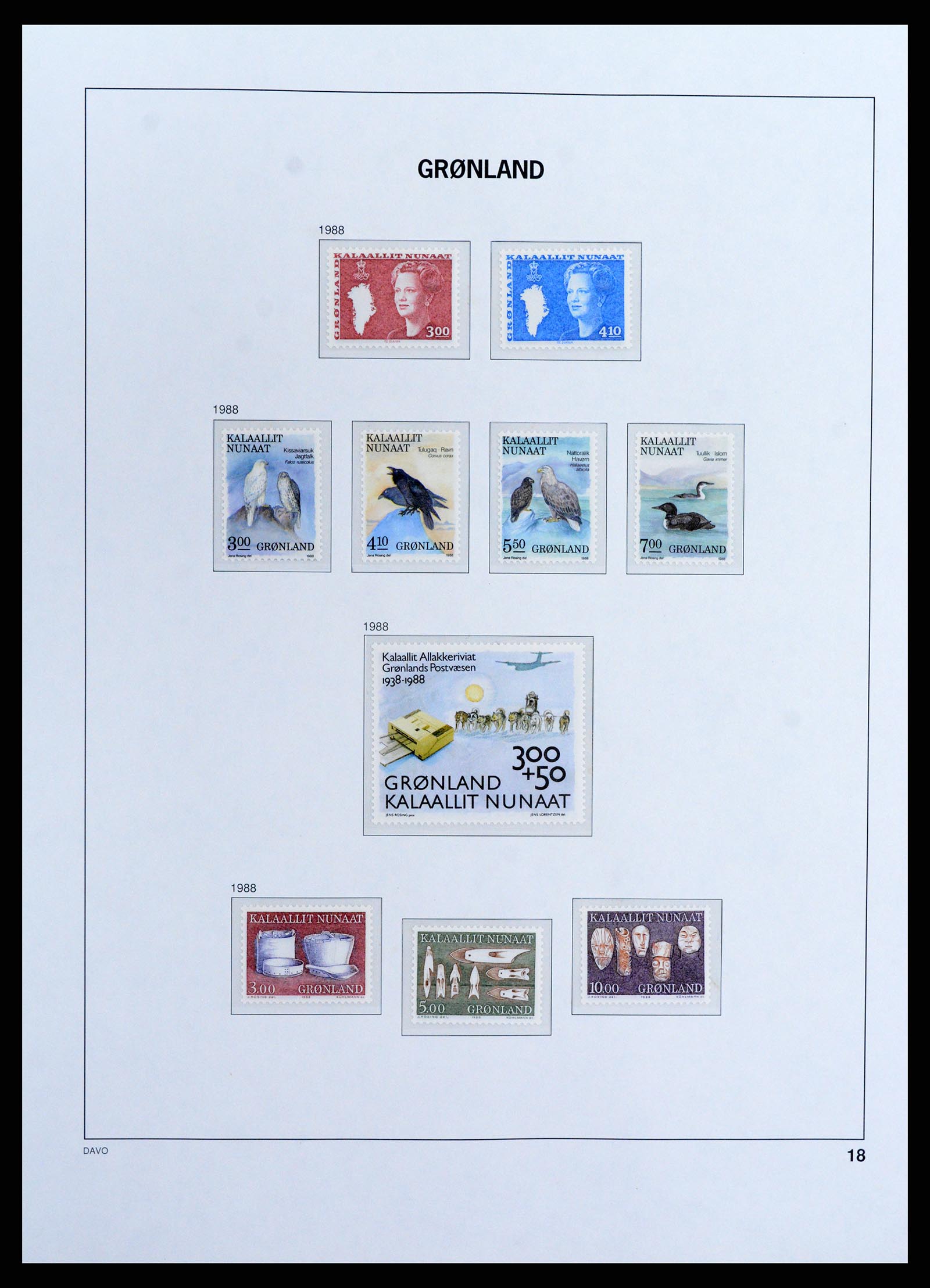 37802 020 - Stamp Collection 37802 Greenland 1905-2019!