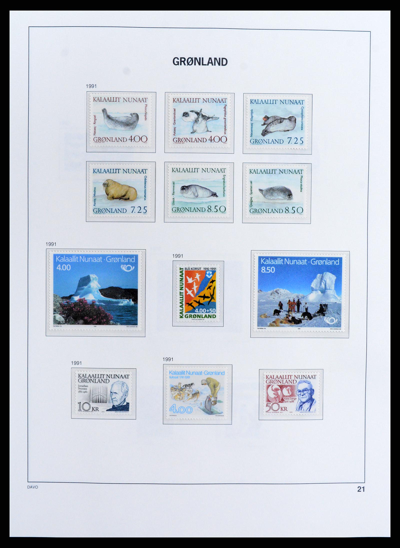 37802 023 - Stamp Collection 37802 Greenland 1905-2019!