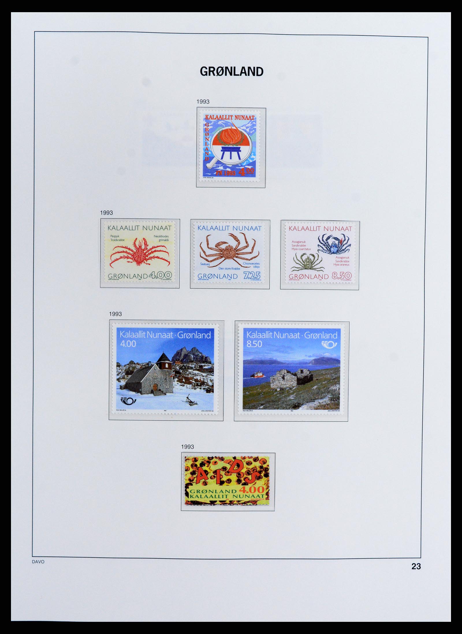 37802 025 - Postzegelverzameling 37802 Groenland 1905-2019!