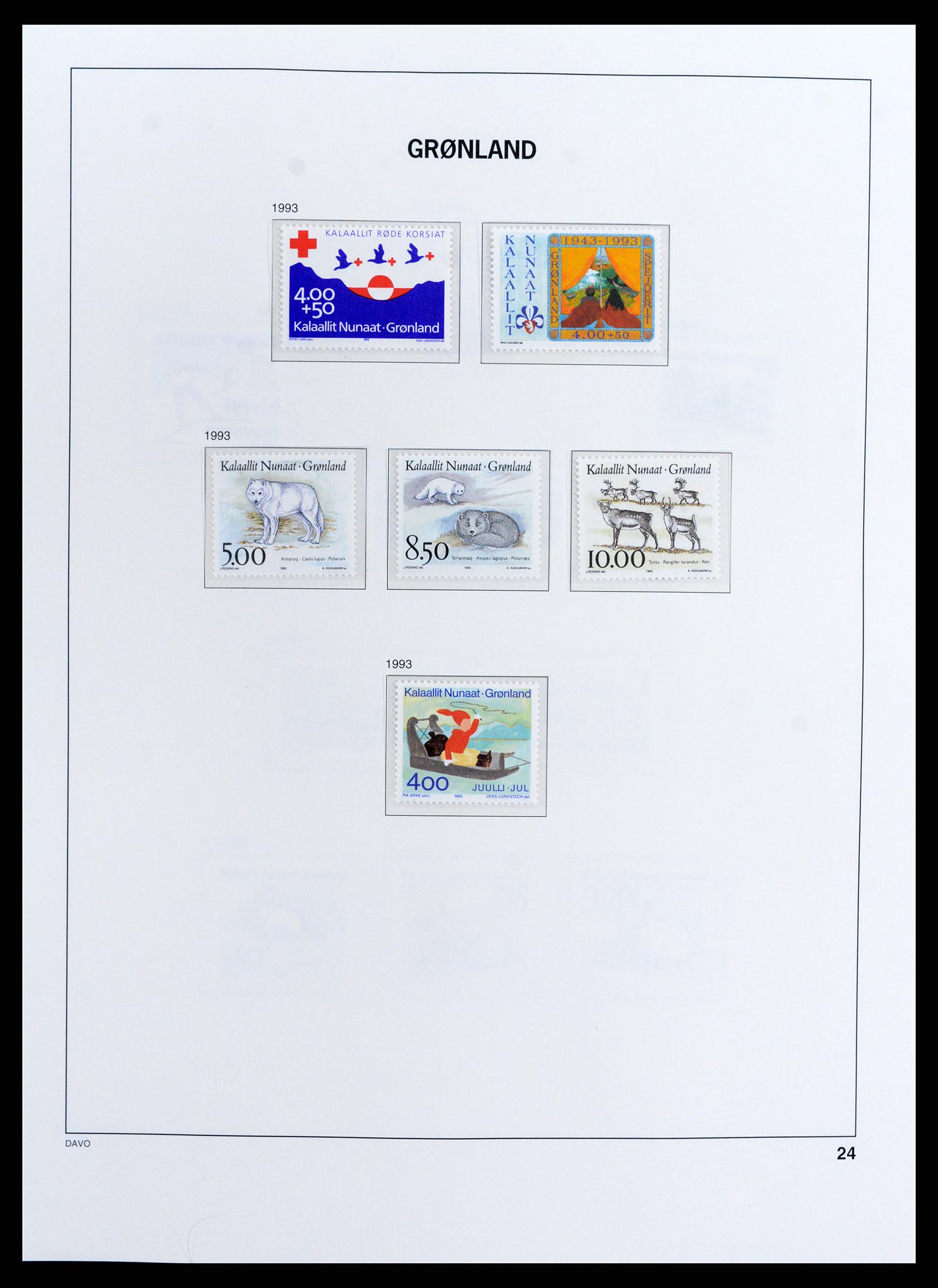 37802 026 - Postzegelverzameling 37802 Groenland 1905-2019!
