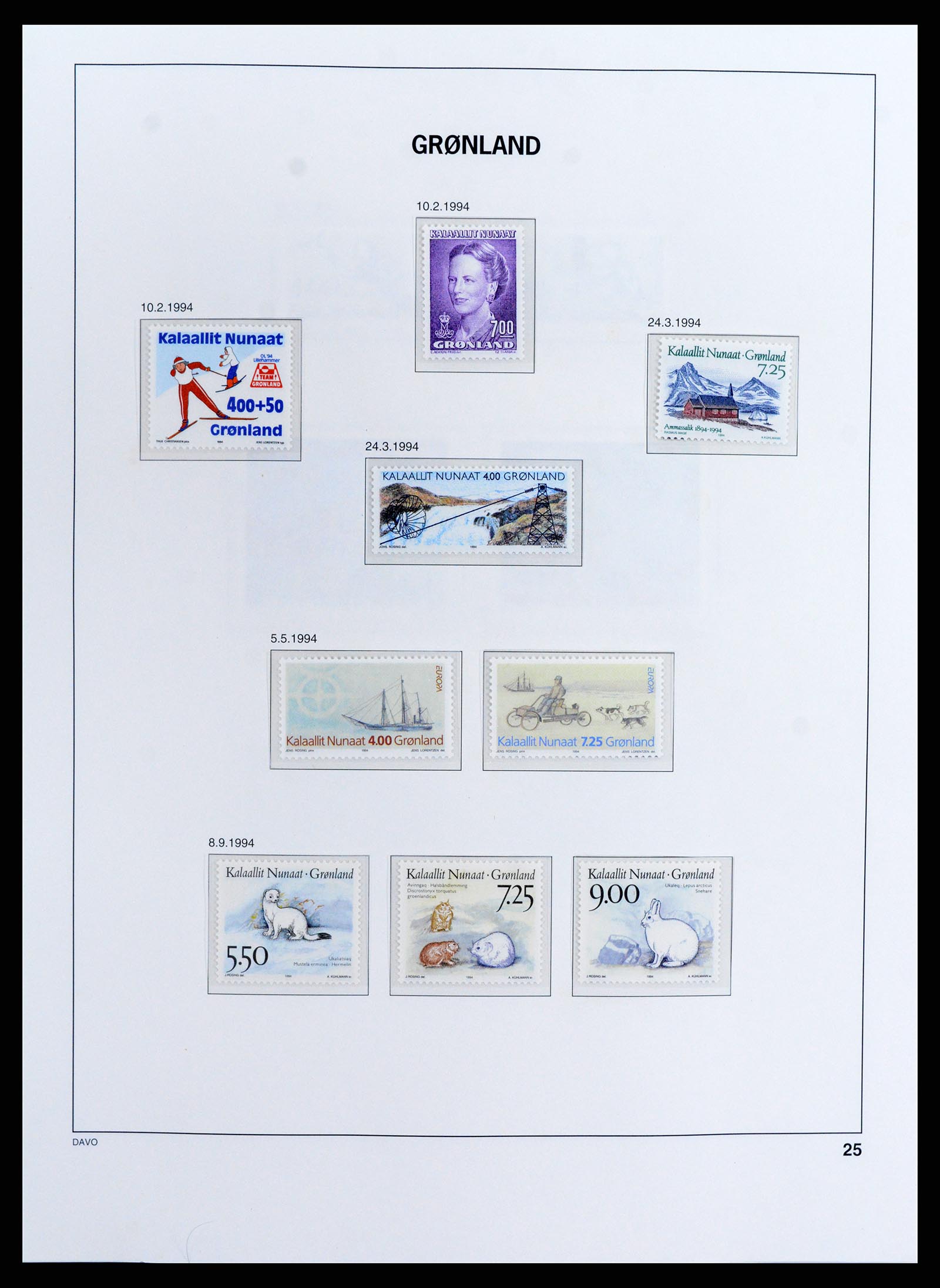 37802 027 - Postzegelverzameling 37802 Groenland 1905-2019!