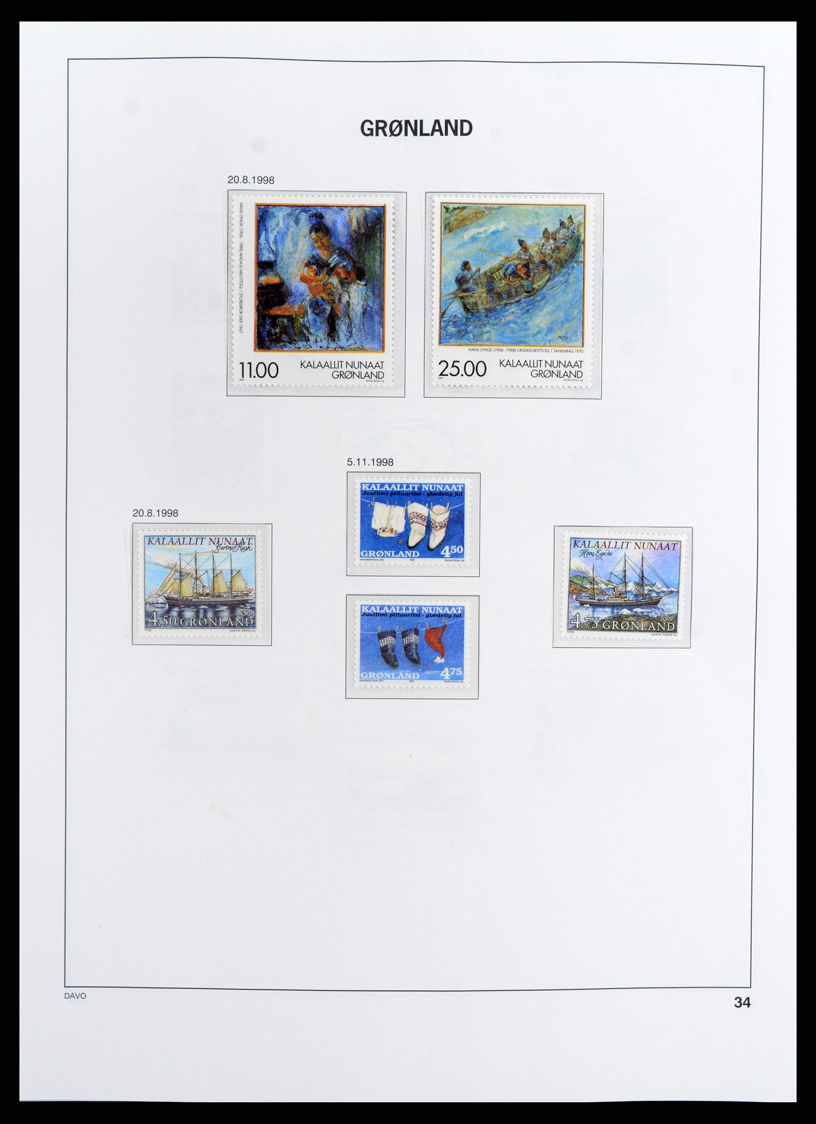 37802 036 - Postzegelverzameling 37802 Groenland 1905-2019!
