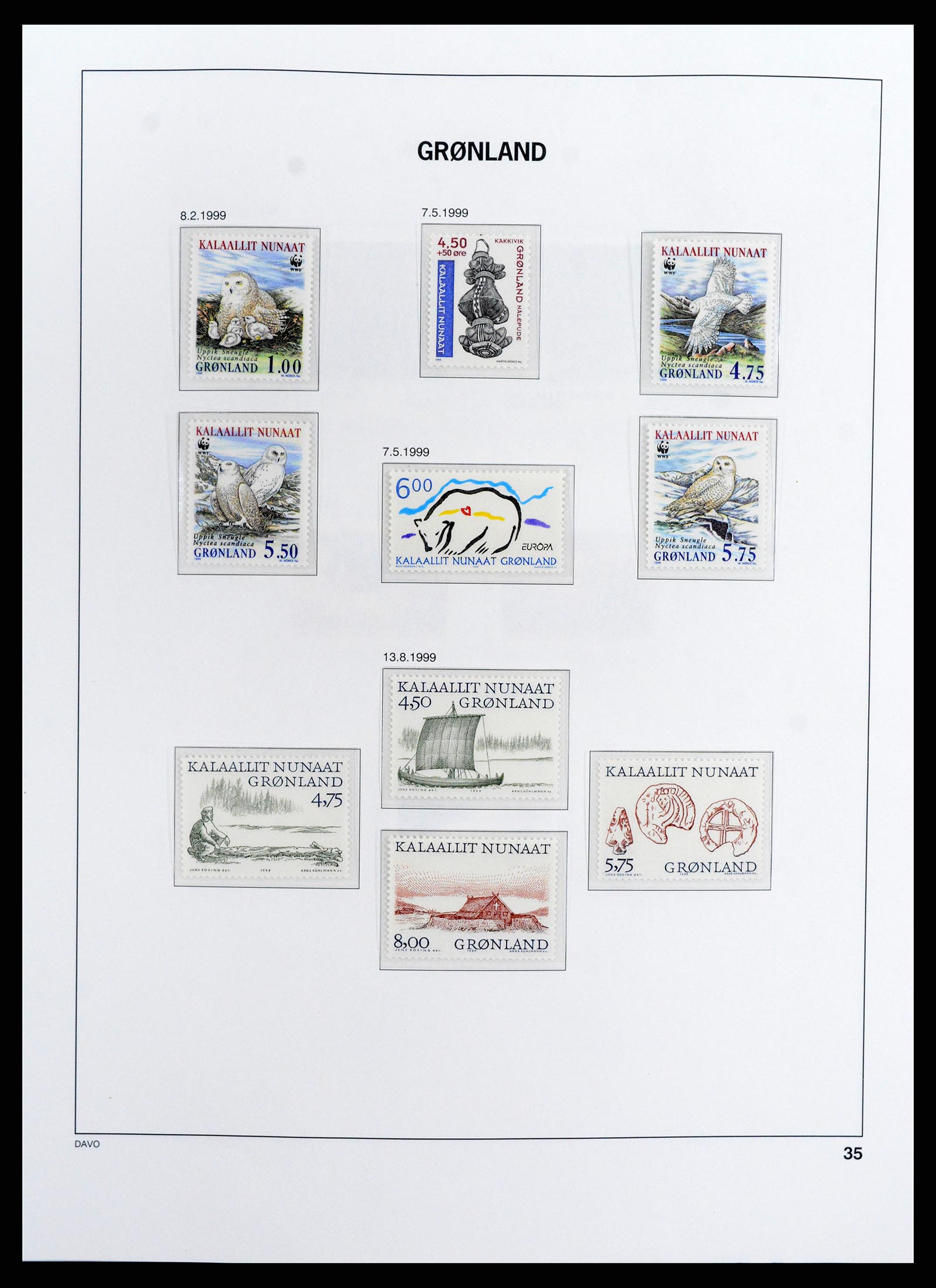 37802 037 - Postzegelverzameling 37802 Groenland 1905-2019!