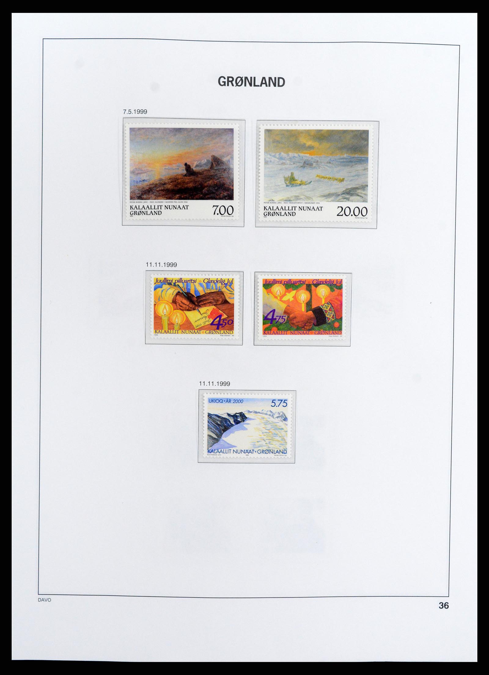 37802 038 - Postzegelverzameling 37802 Groenland 1905-2019!