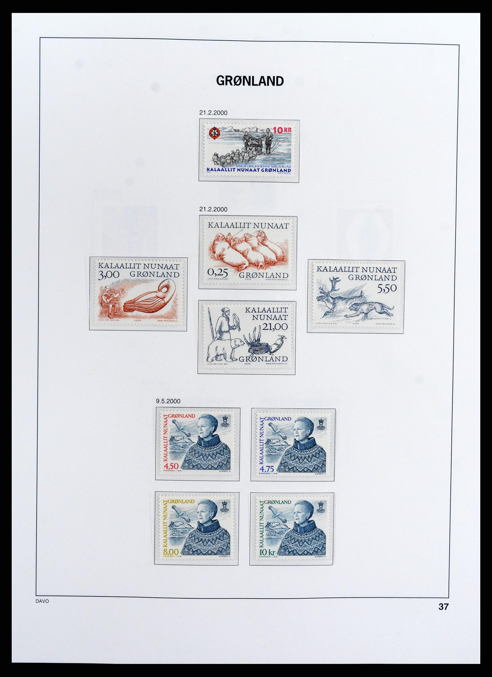 37802 039 - Postzegelverzameling 37802 Groenland 1905-2019!
