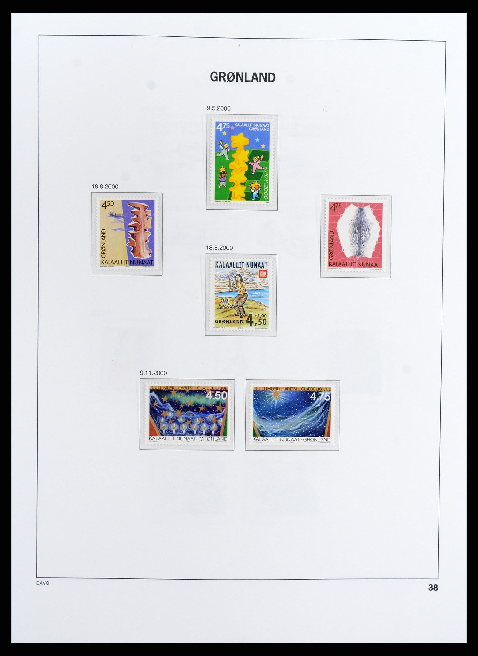 37802 040 - Postzegelverzameling 37802 Groenland 1905-2019!