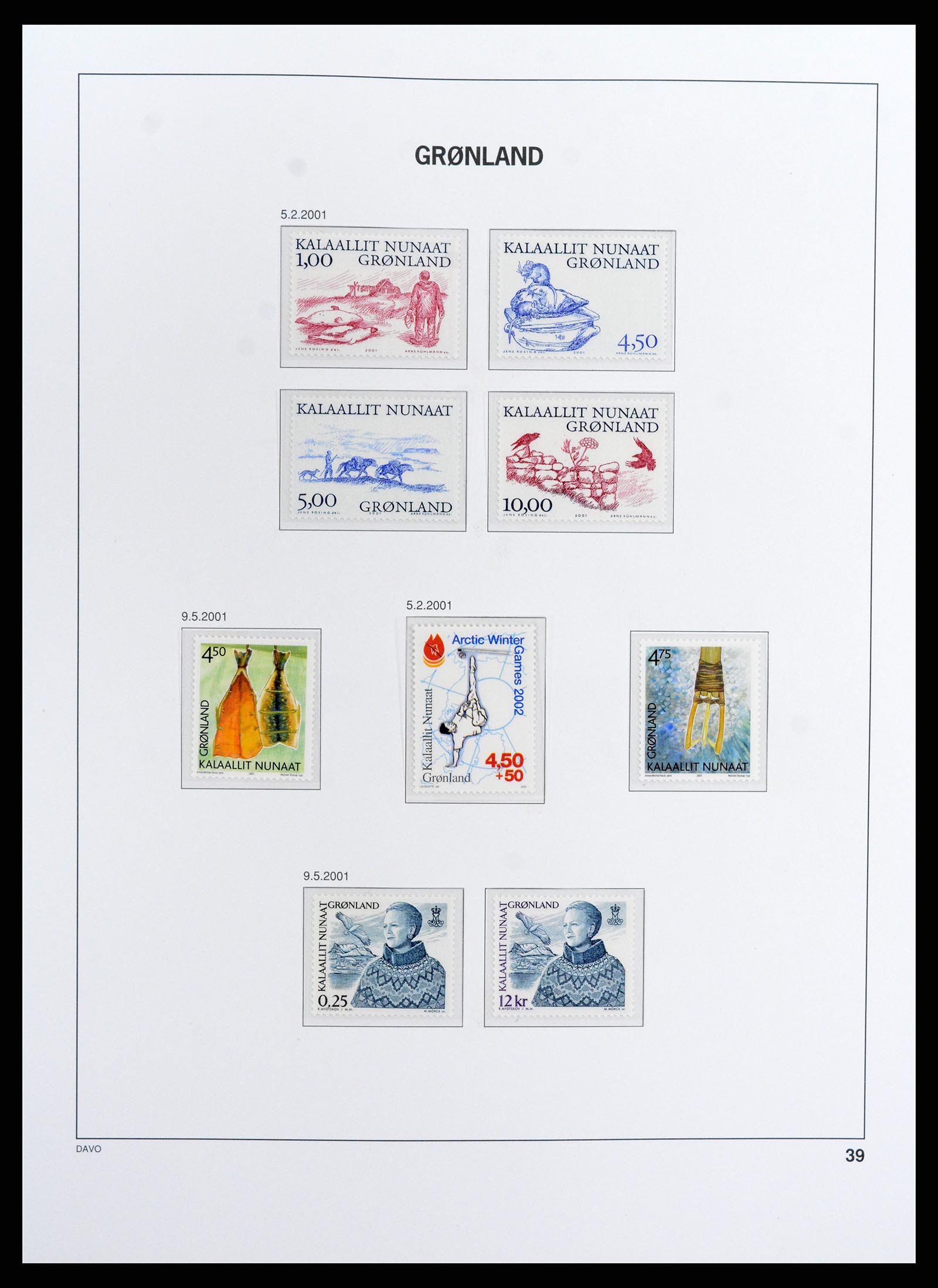 37802 041 - Postzegelverzameling 37802 Groenland 1905-2019!