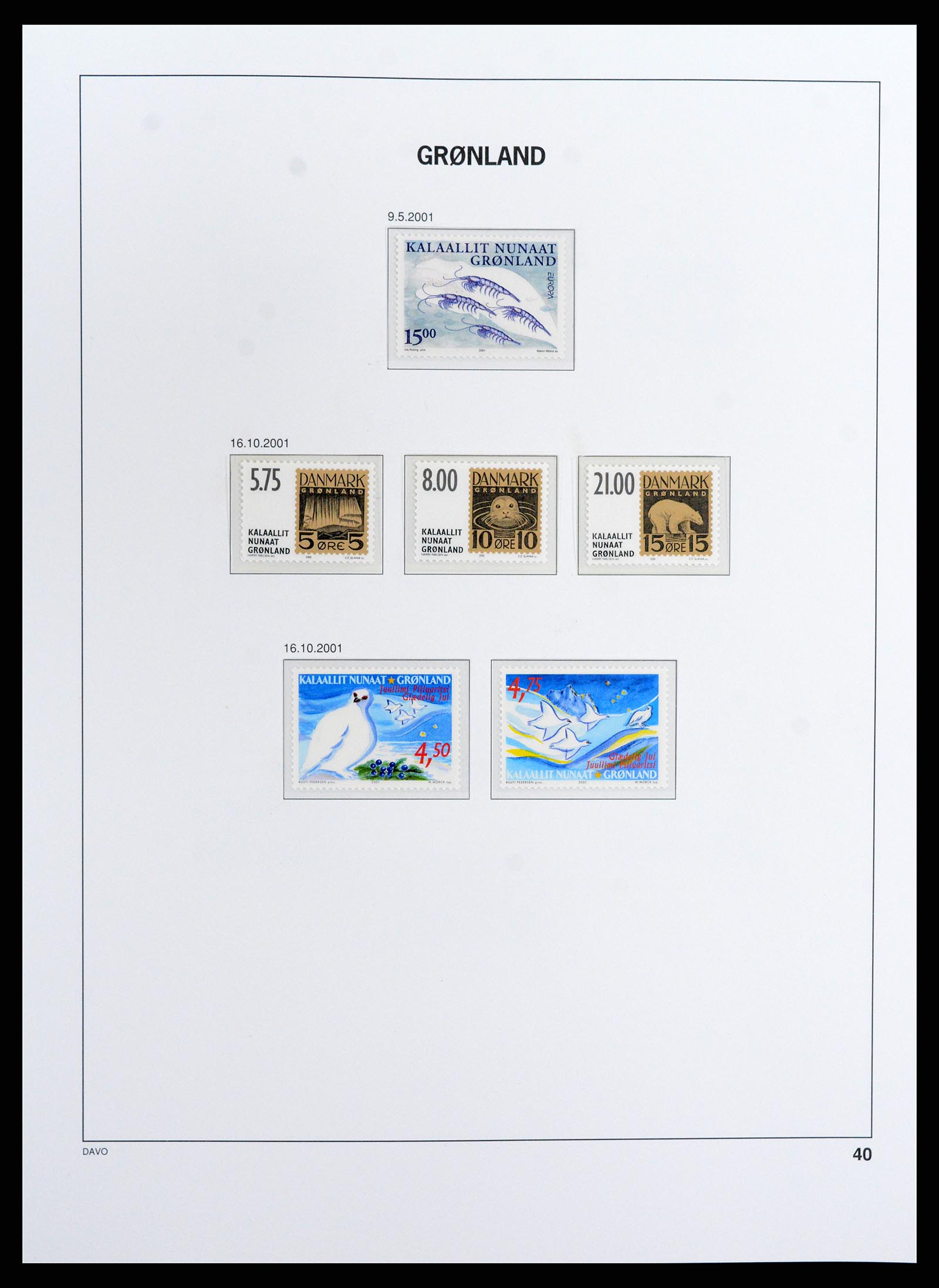 37802 042 - Stamp Collection 37802 Greenland 1905-2019!
