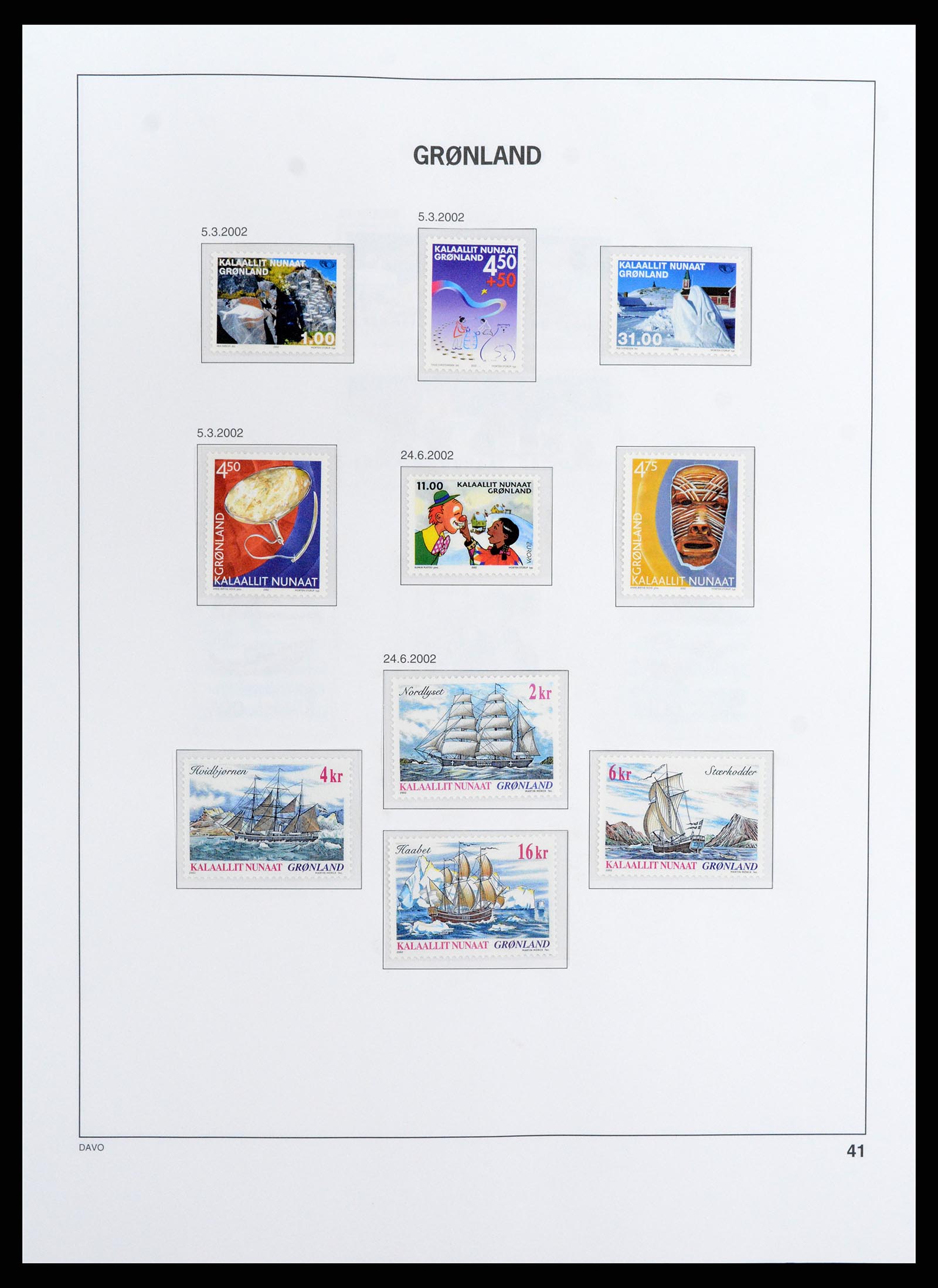 37802 043 - Stamp Collection 37802 Greenland 1905-2019!
