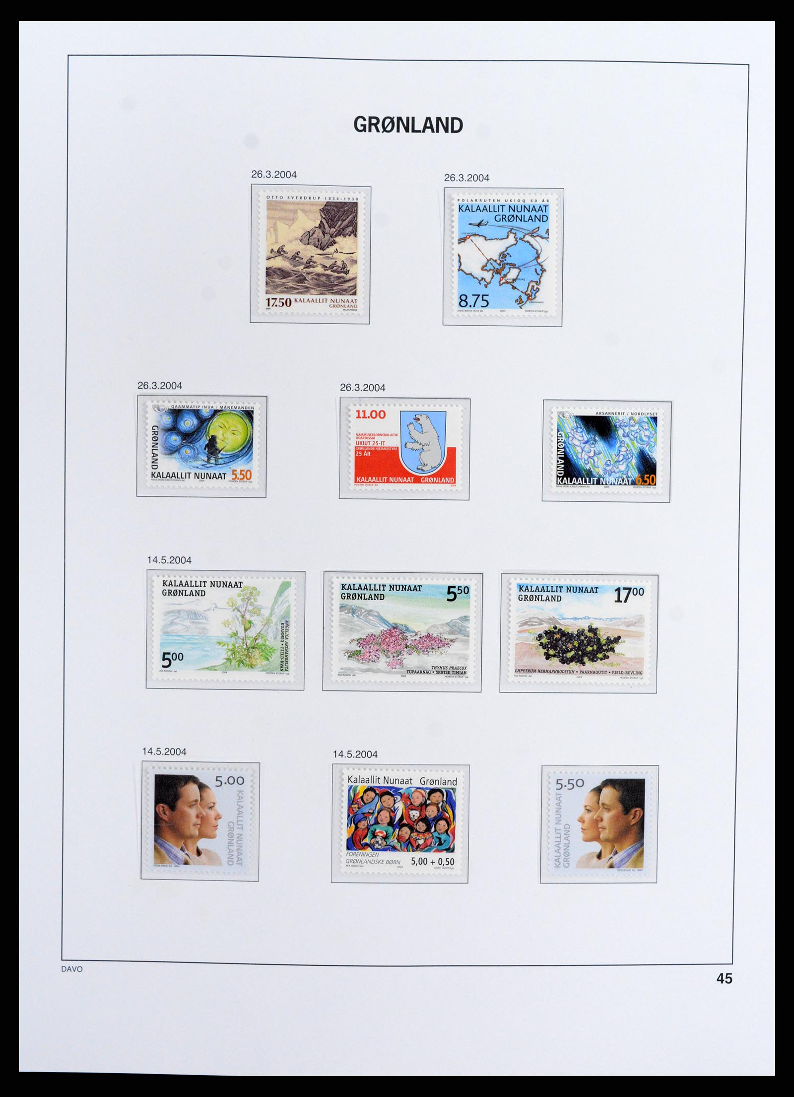 37802 047 - Stamp Collection 37802 Greenland 1905-2019!