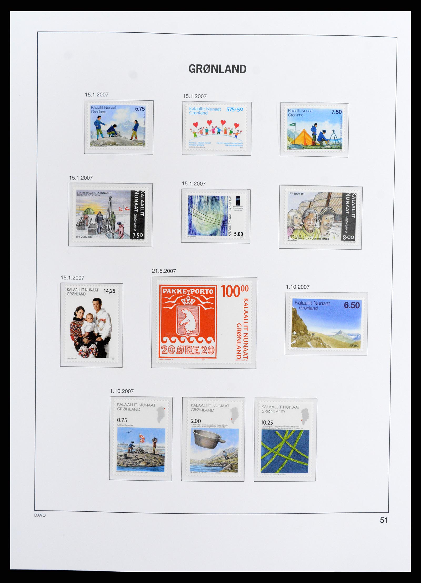 37802 053 - Postzegelverzameling 37802 Groenland 1905-2019!