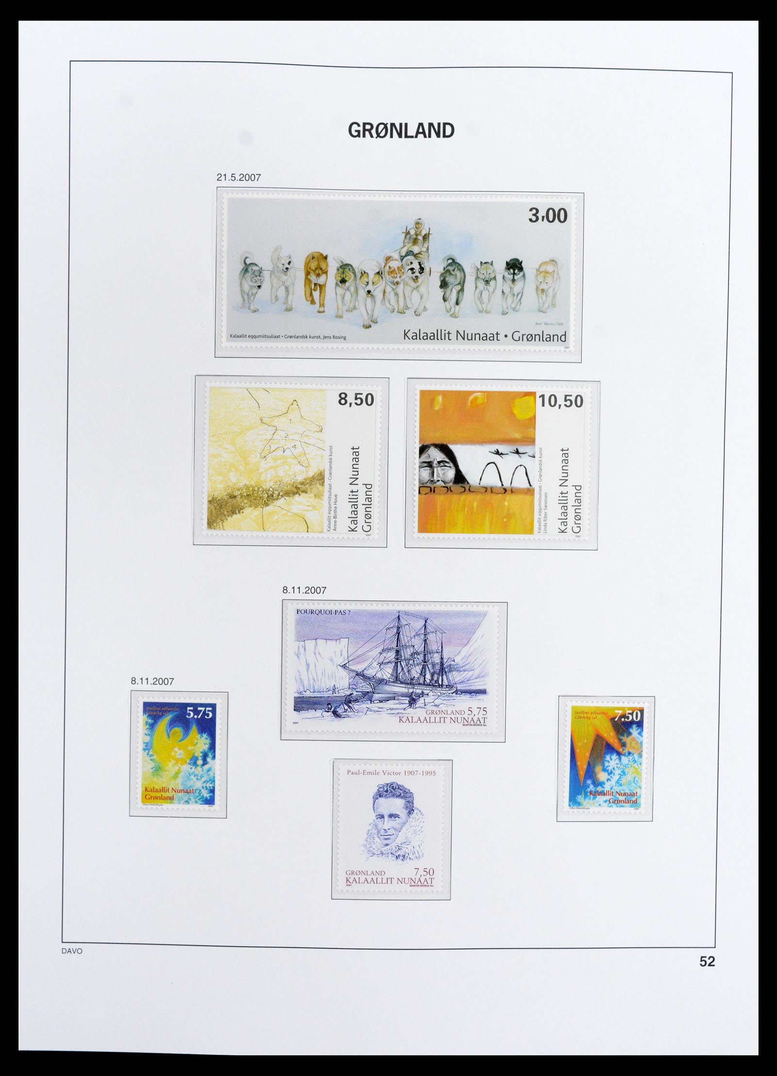 37802 054 - Postzegelverzameling 37802 Groenland 1905-2019!