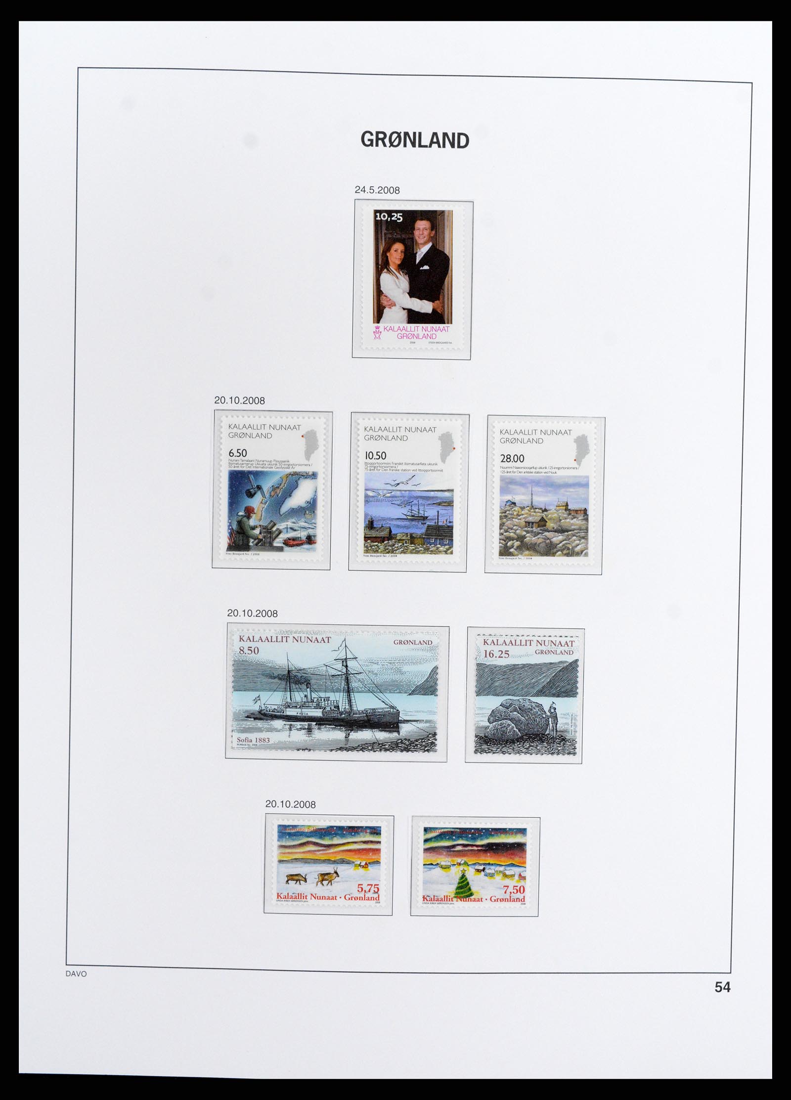 37802 056 - Postzegelverzameling 37802 Groenland 1905-2019!