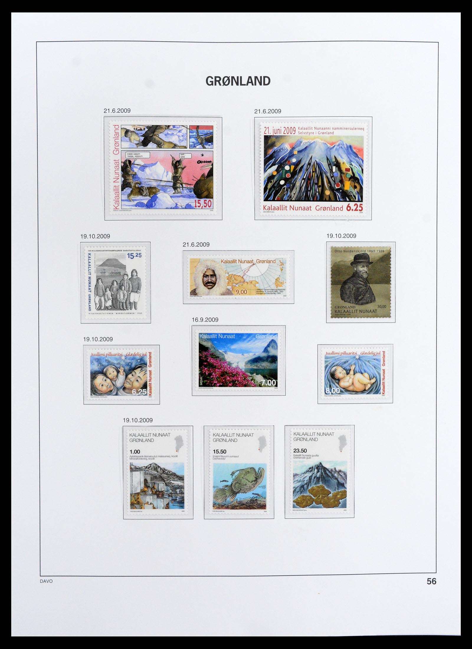 37802 058 - Postzegelverzameling 37802 Groenland 1905-2019!