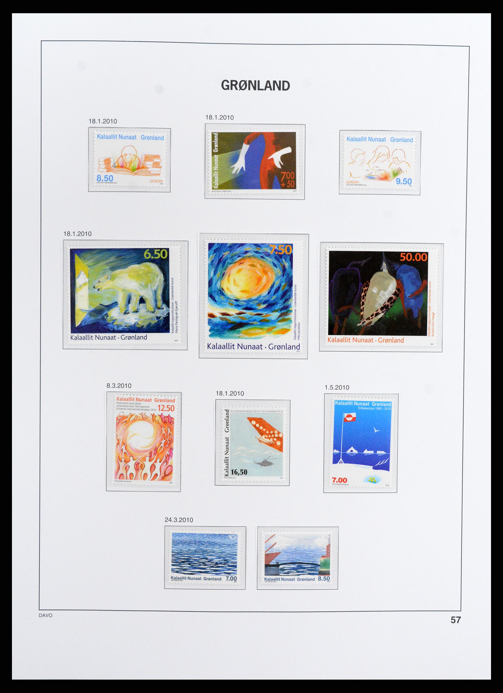 37802 059 - Stamp Collection 37802 Greenland 1905-2019!