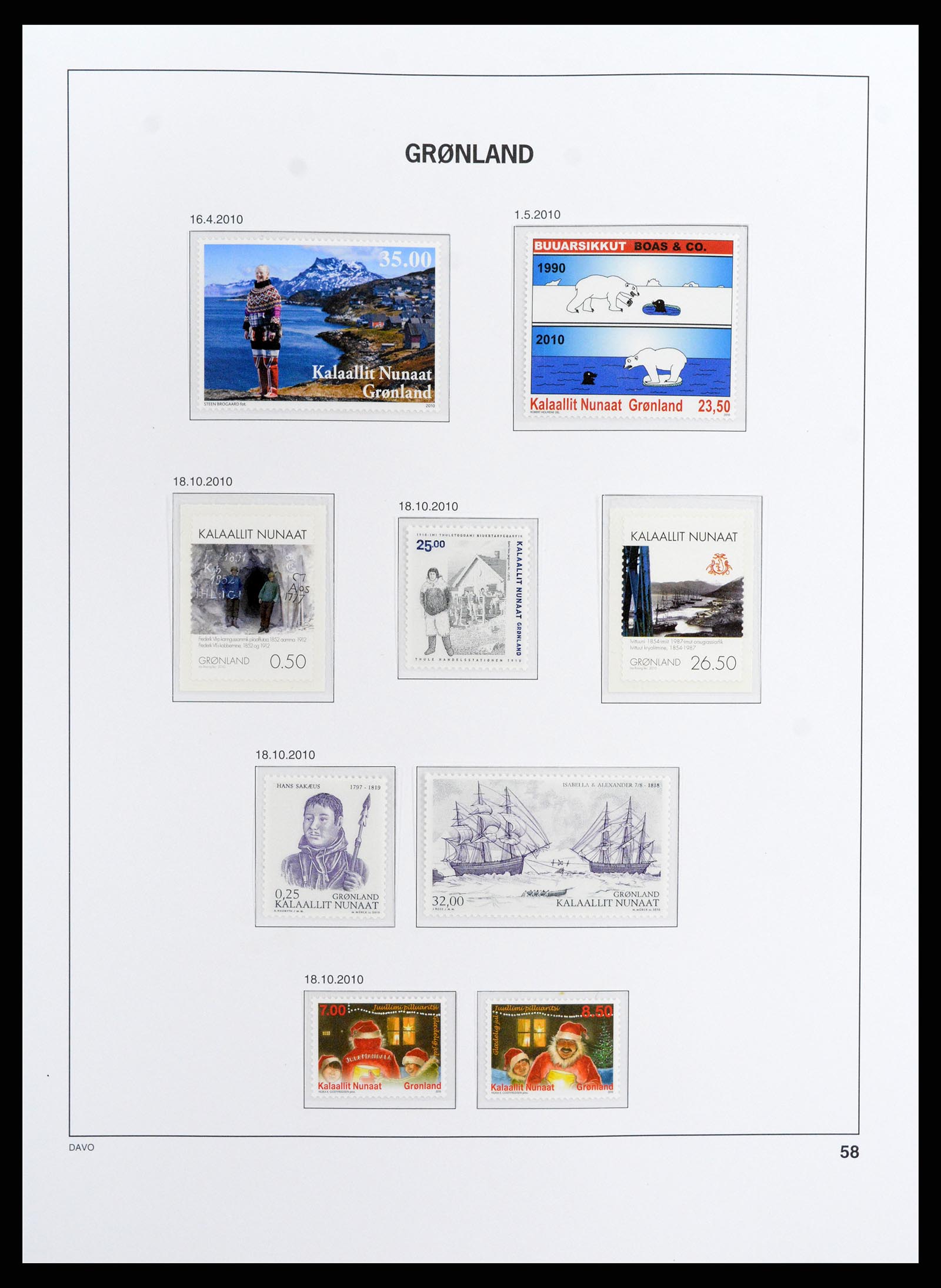 37802 060 - Stamp Collection 37802 Greenland 1905-2019!