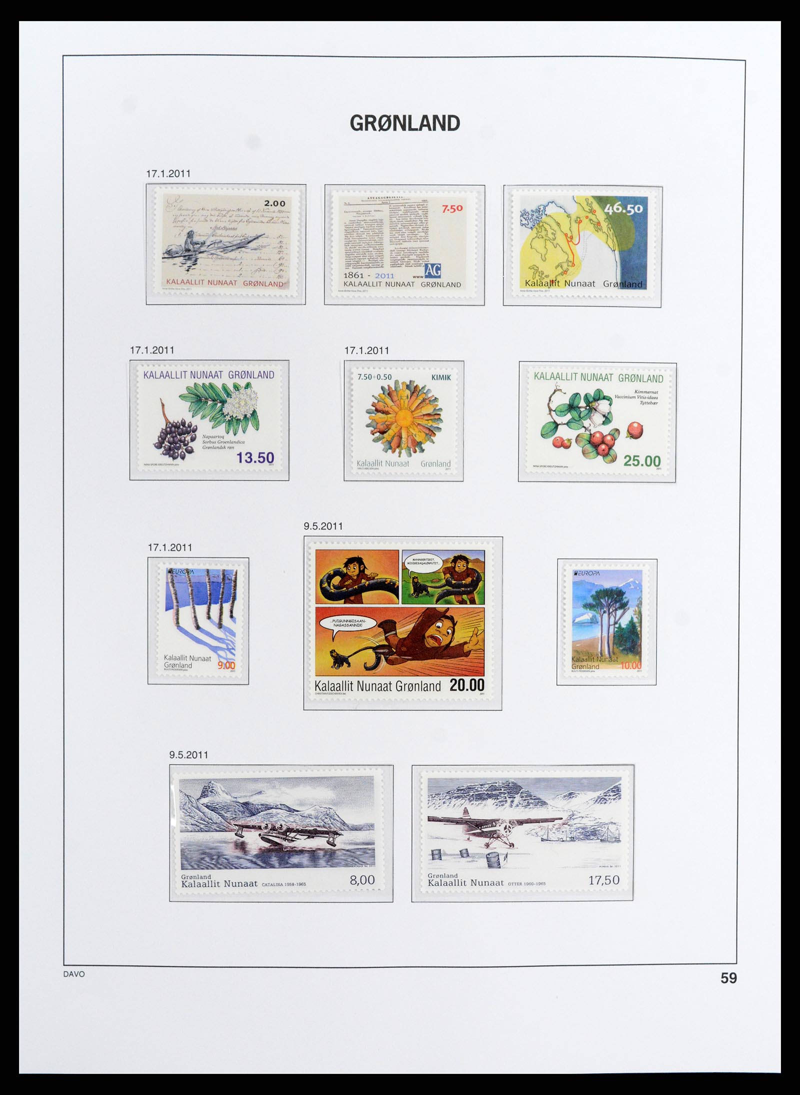 37802 061 - Stamp Collection 37802 Greenland 1905-2019!