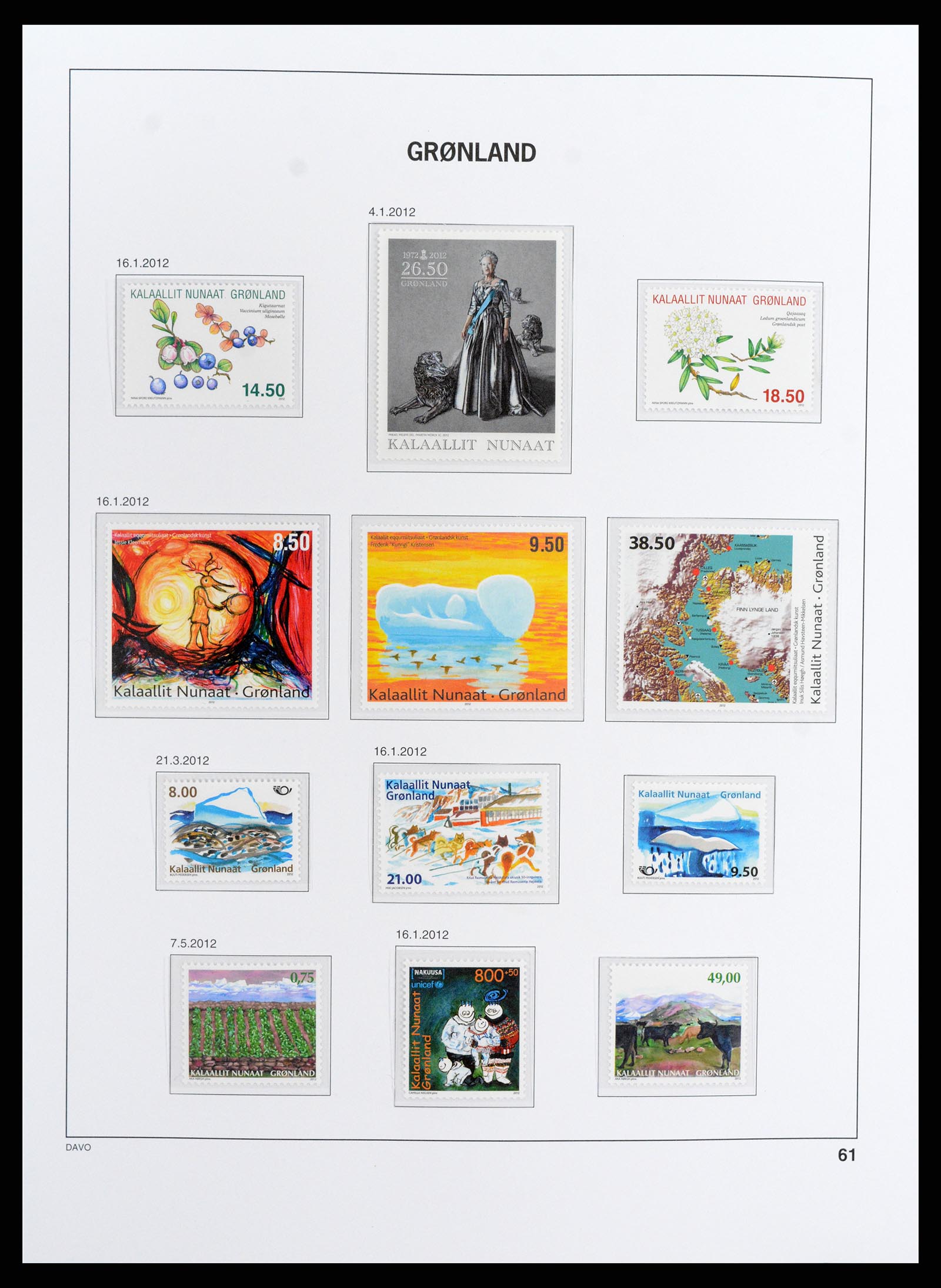 37802 063 - Stamp Collection 37802 Greenland 1905-2019!
