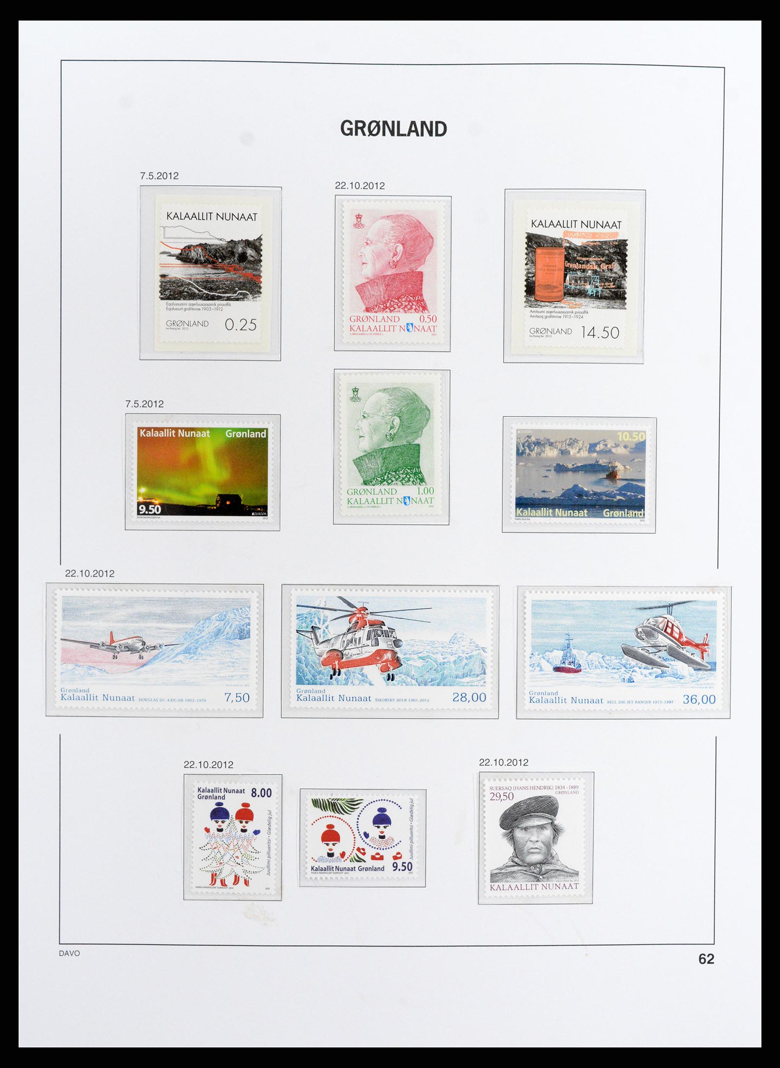 37802 064 - Postzegelverzameling 37802 Groenland 1905-2019!